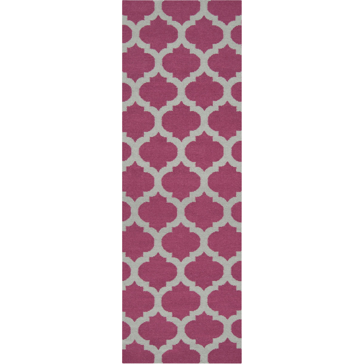 Frontier 96 X 30 inch Dark Purple, Medium Gray Rug