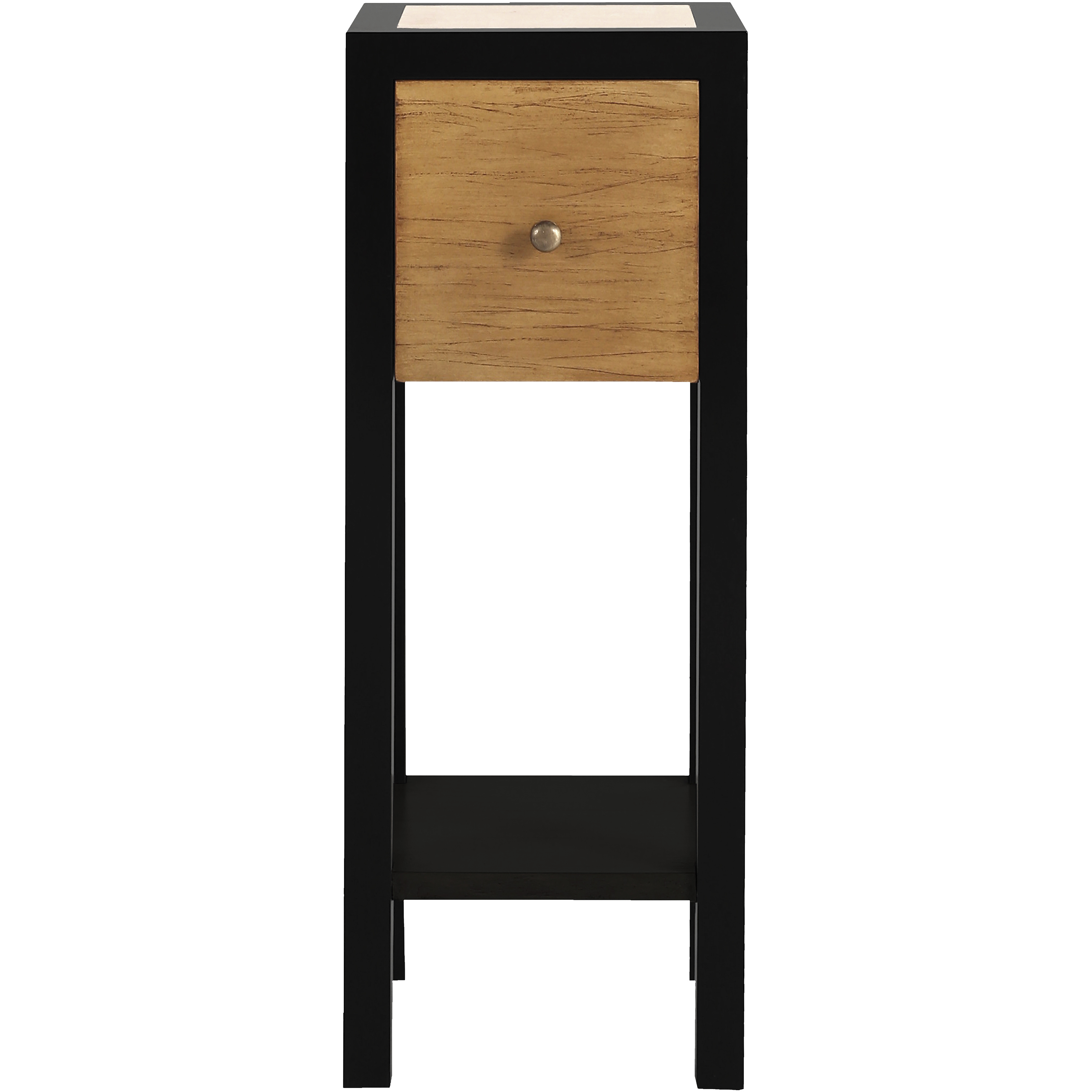 Renwood 27 X 10 inch Natural with Black Accent Table