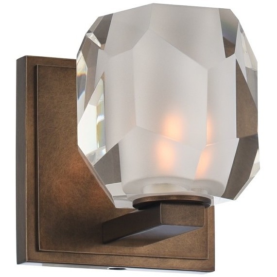 Regent LED 5 inch Vintage Bronze Bath Vanity Light Wall Light