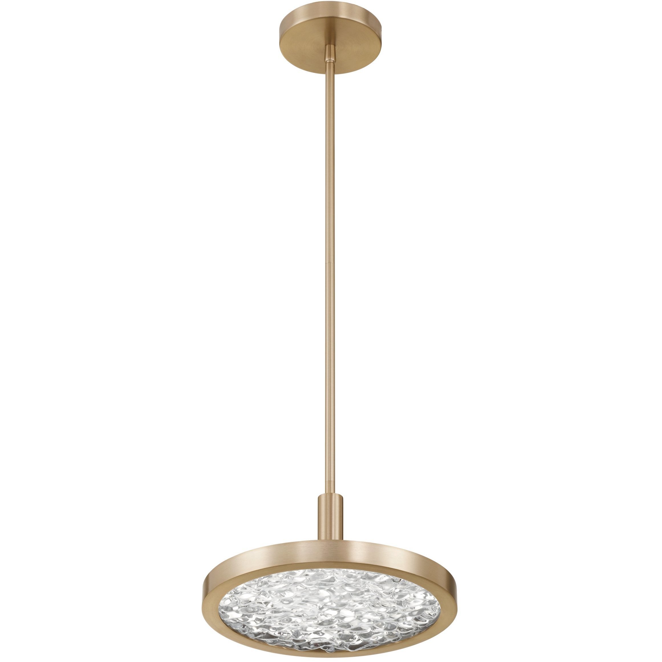 Courtney LED 12 inch Champagne Gold Convertible Pendant Ceiling Light