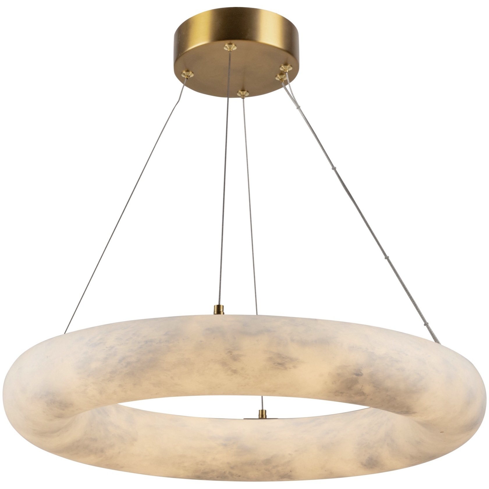 Camila LED 19 inch Brushed Brass Chandelier Ceiling Light