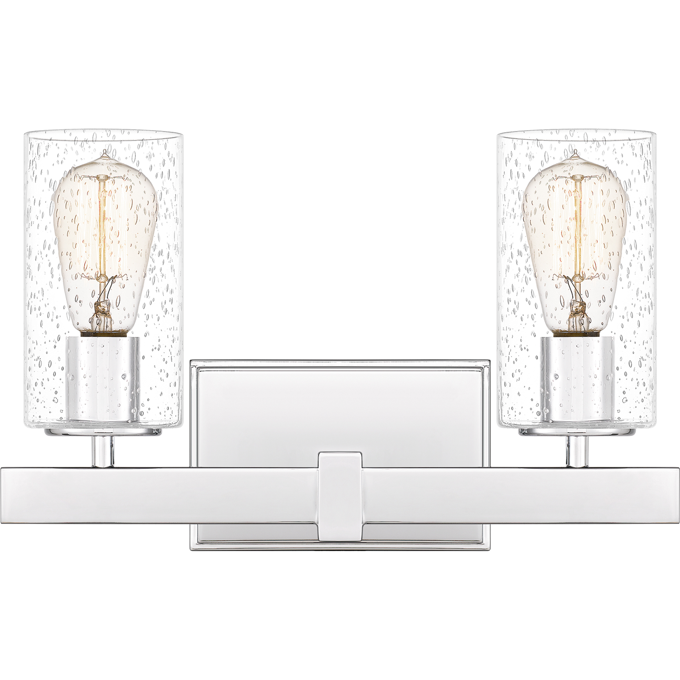 Kirby 2 Light 15 inch Polished Chrome Bath Light Wall Light, Medium