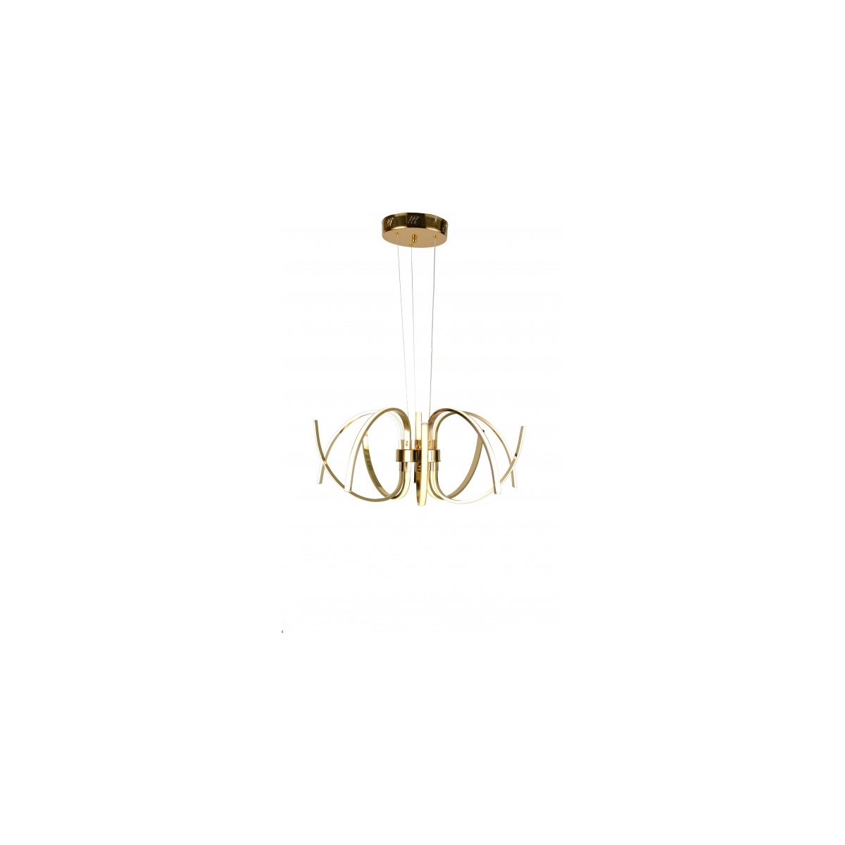 Canada LED 22 inch Gold Chandelier Ceiling Light, Gold Aluminum Frame