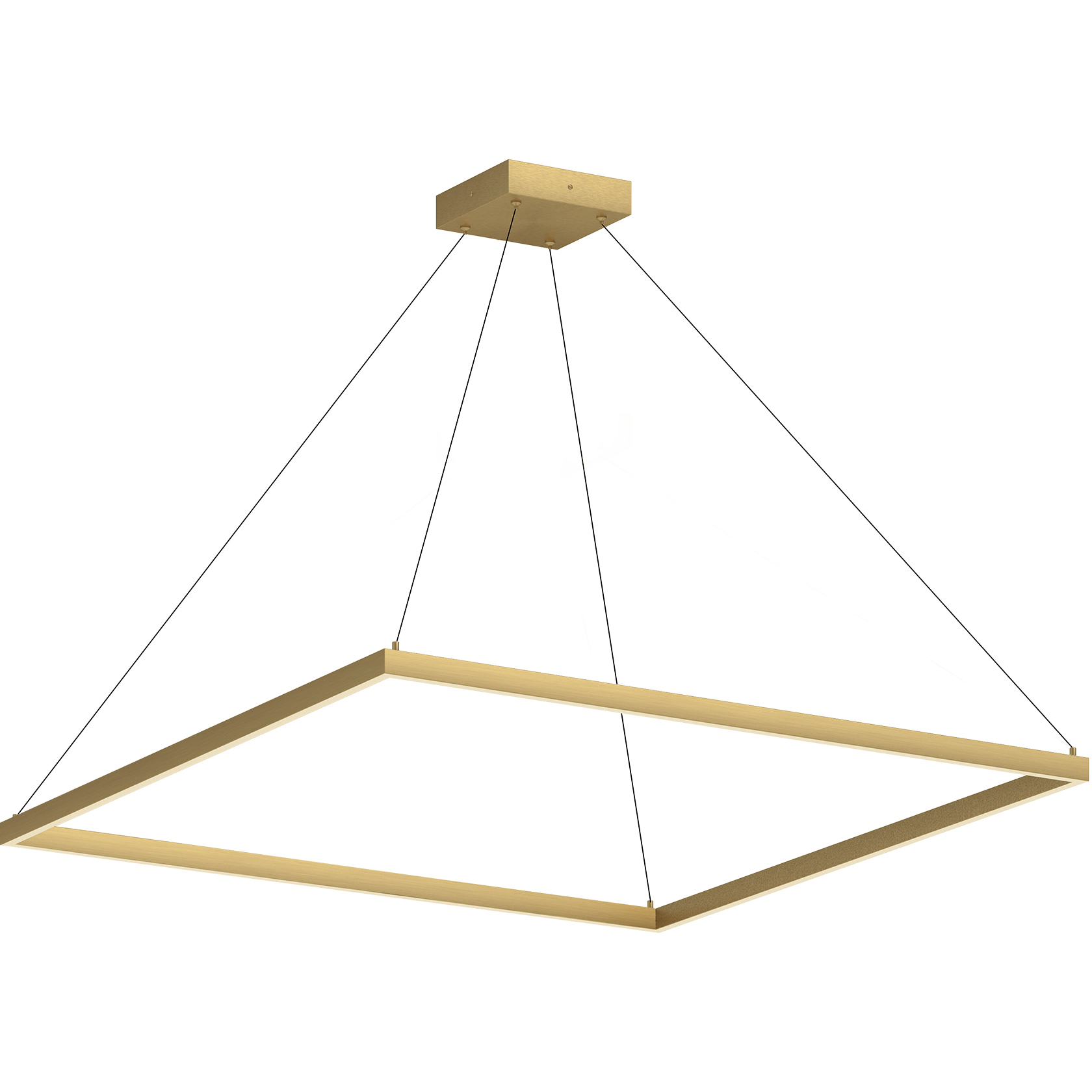 Piazza LED 47.25 inch Brushed Gold Pendant Ceiling Light