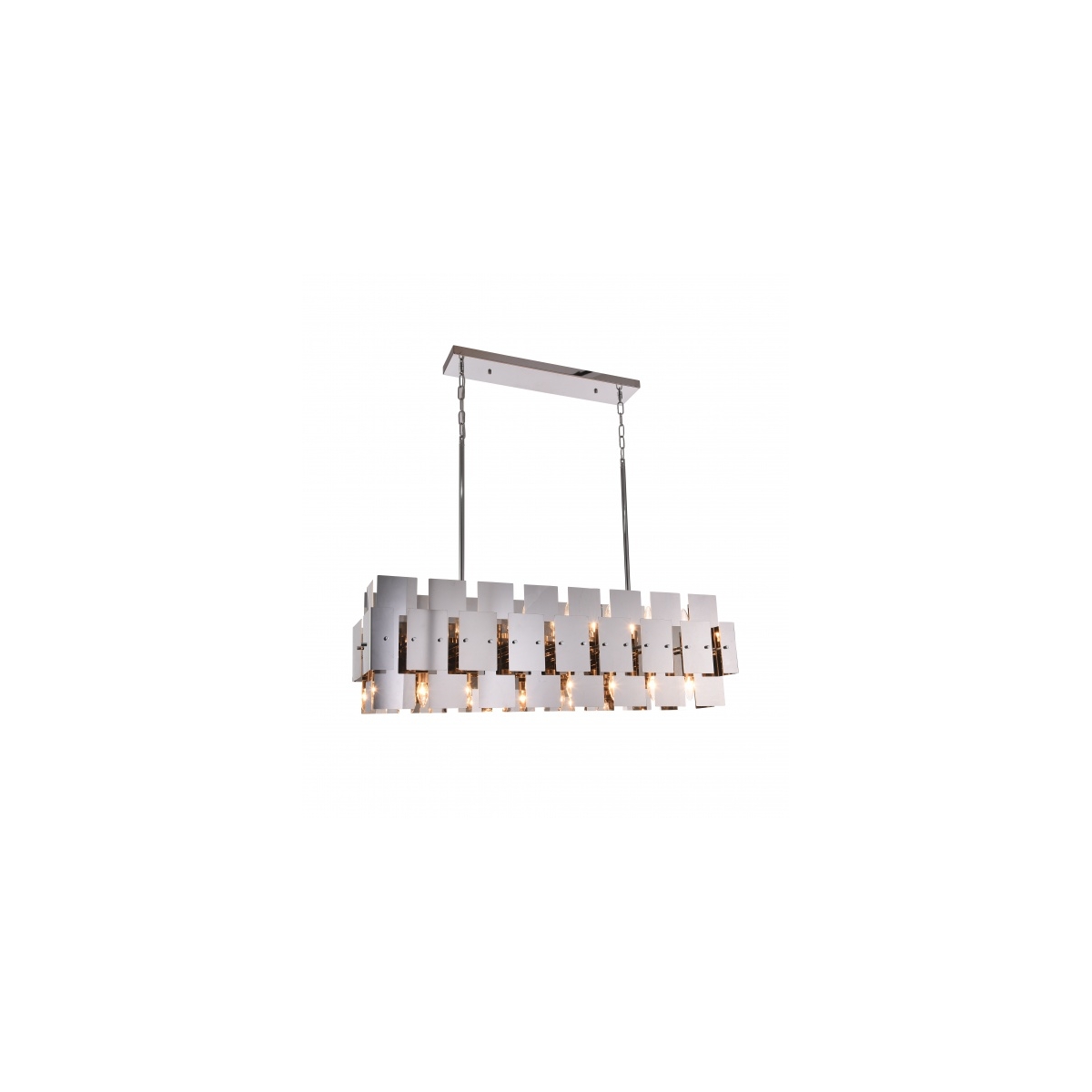 Canada 16 Light 14 inch Shiny Nickel Chandelier Ceiling Light