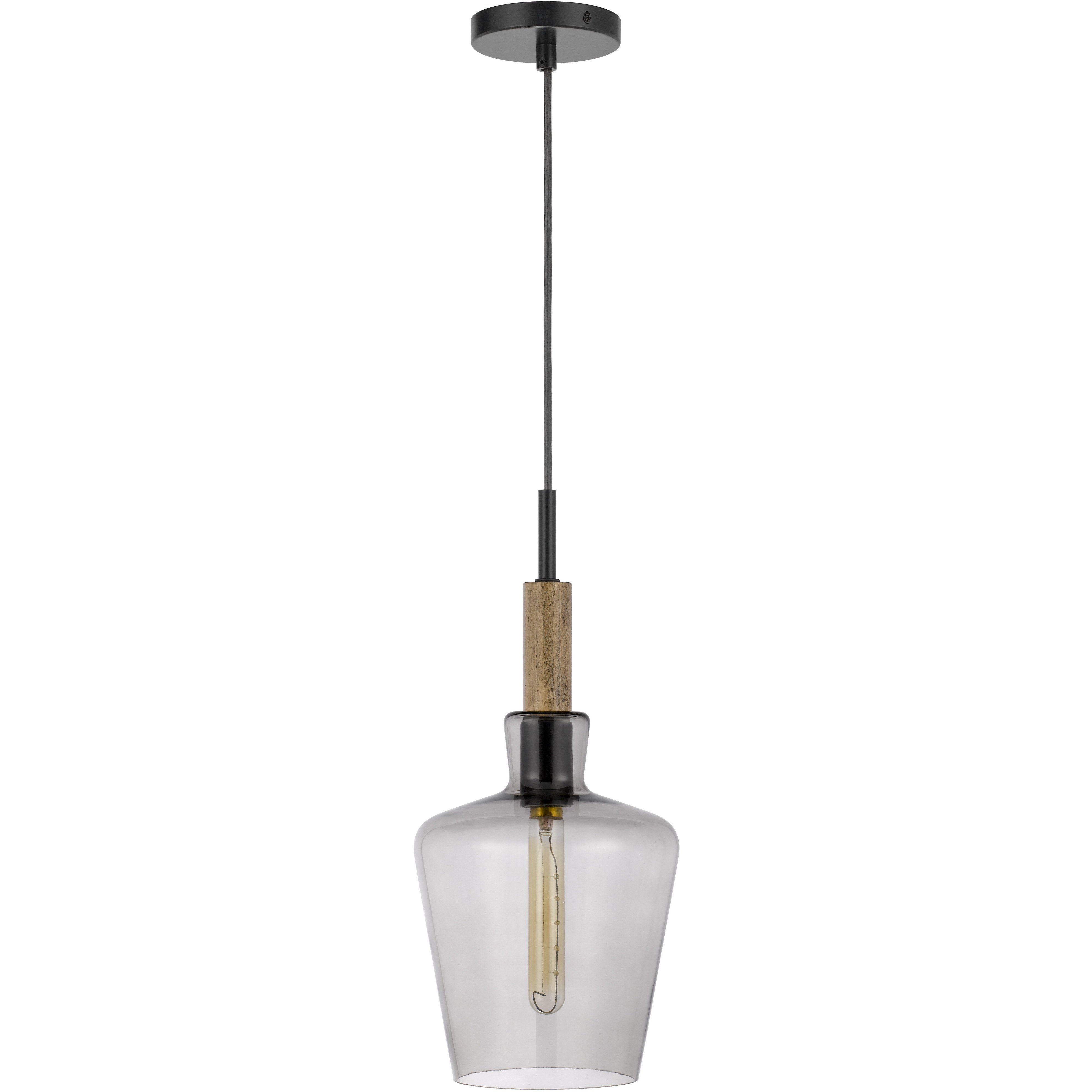 Swindon 1 Light 8 inch Smoked Pendant Ceiling Light