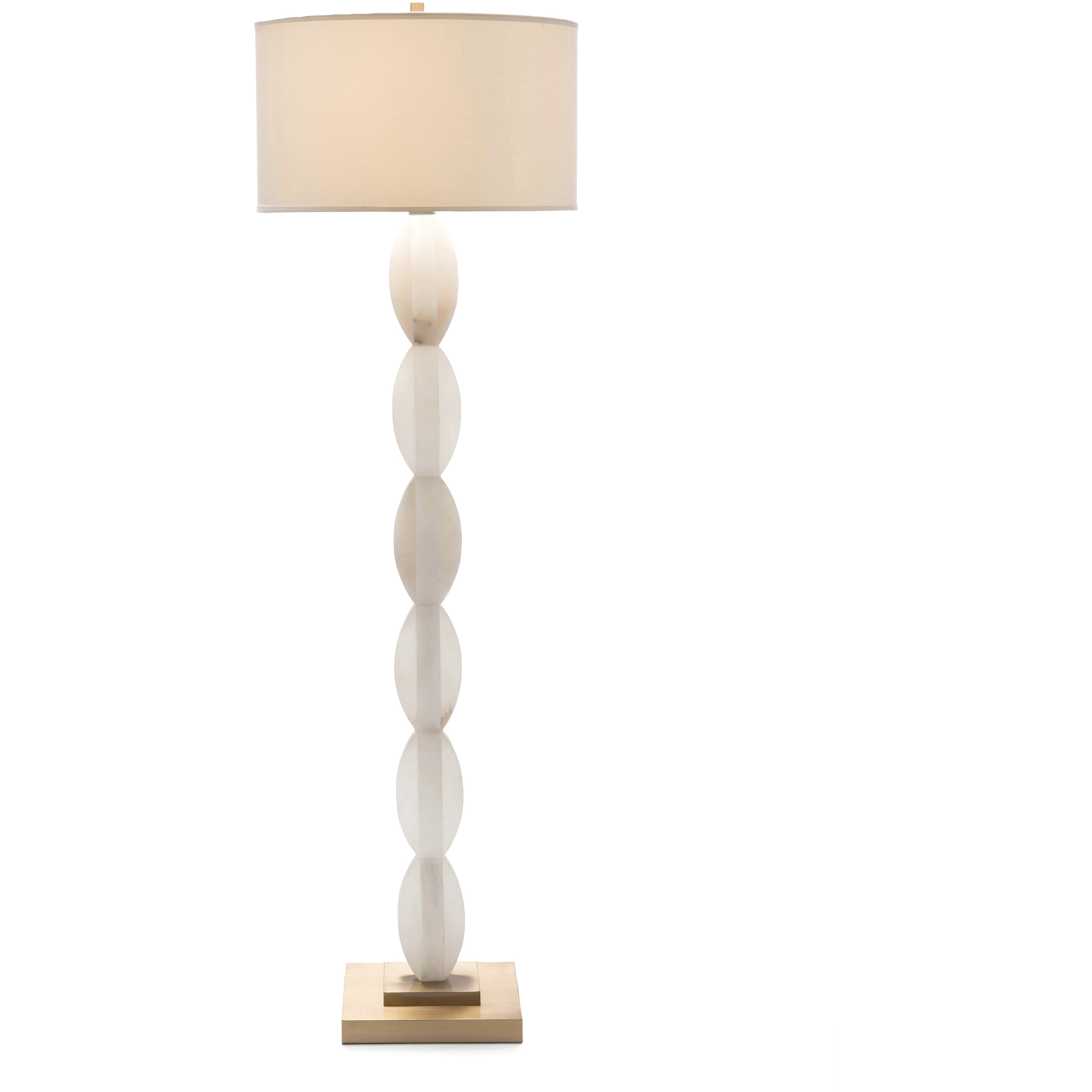Crisscross Alabaster Floor Lamp Portable Light