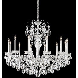 Sonatina 12 Light 34 inch Polished Silver Chandelier Ceiling Light in Swarovski