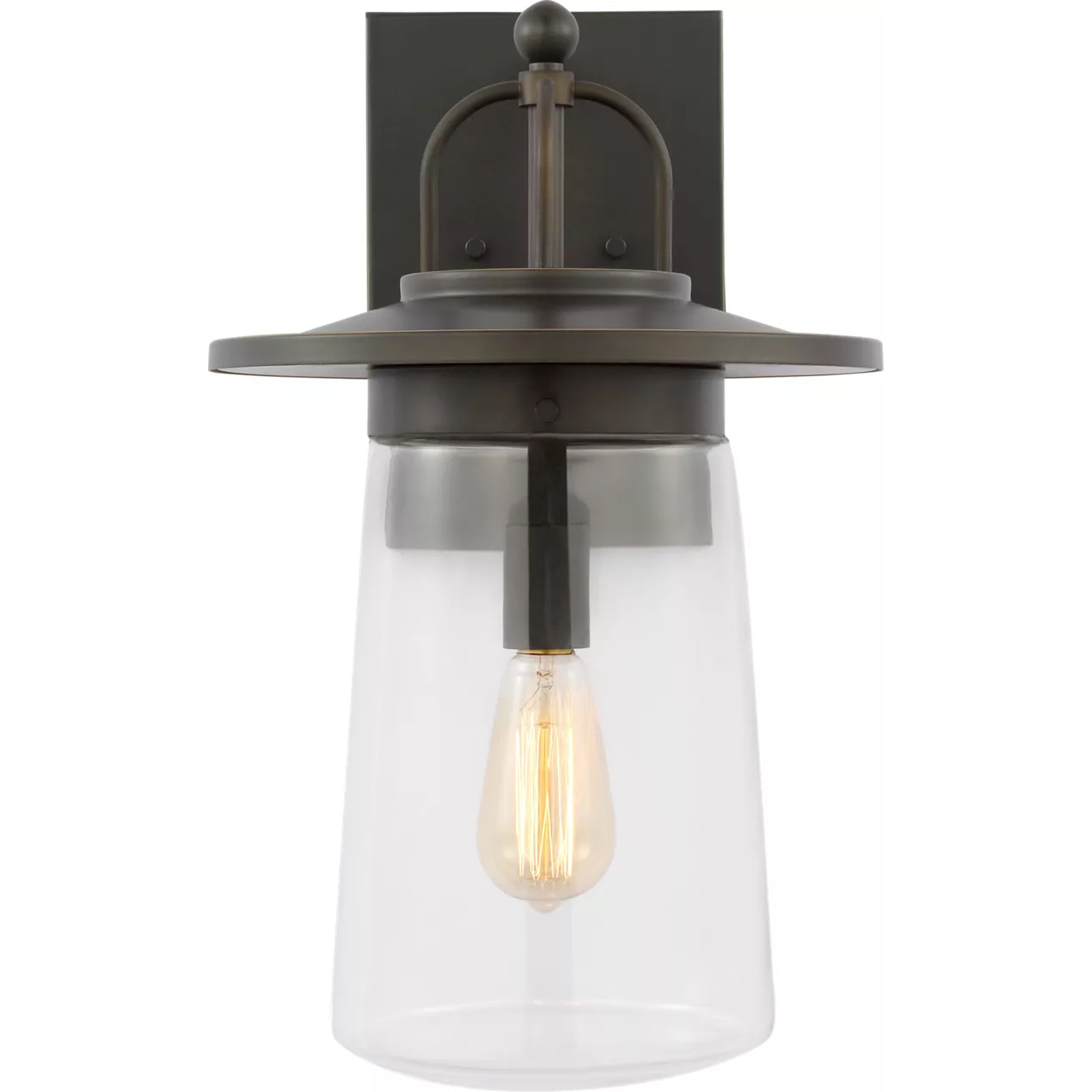 Tybee 1 Light 18.63 inch Antique Bronze Outdoor Wall Lantern, Large