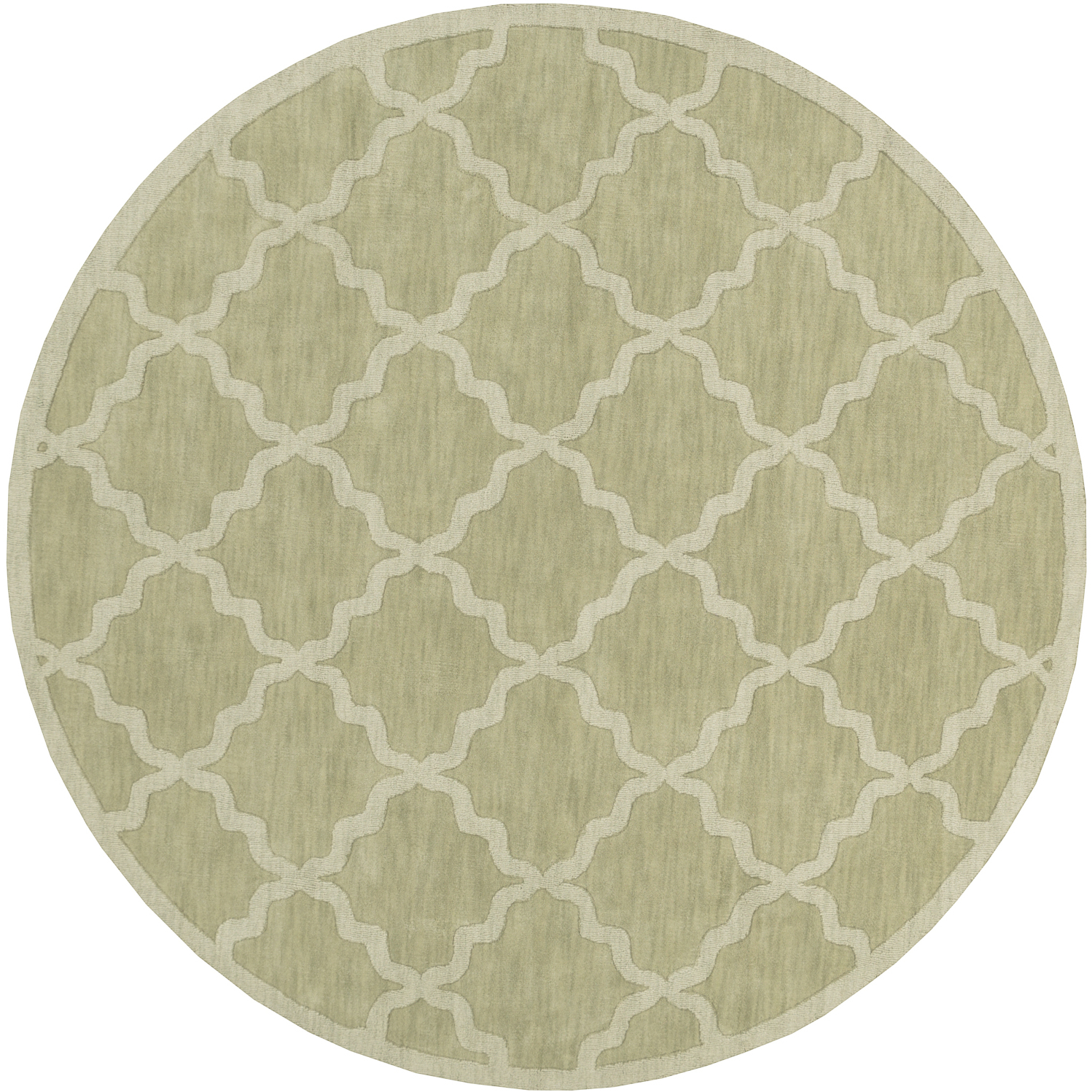 Central Park 72 X 72 inch Grass Green Rugs, Round