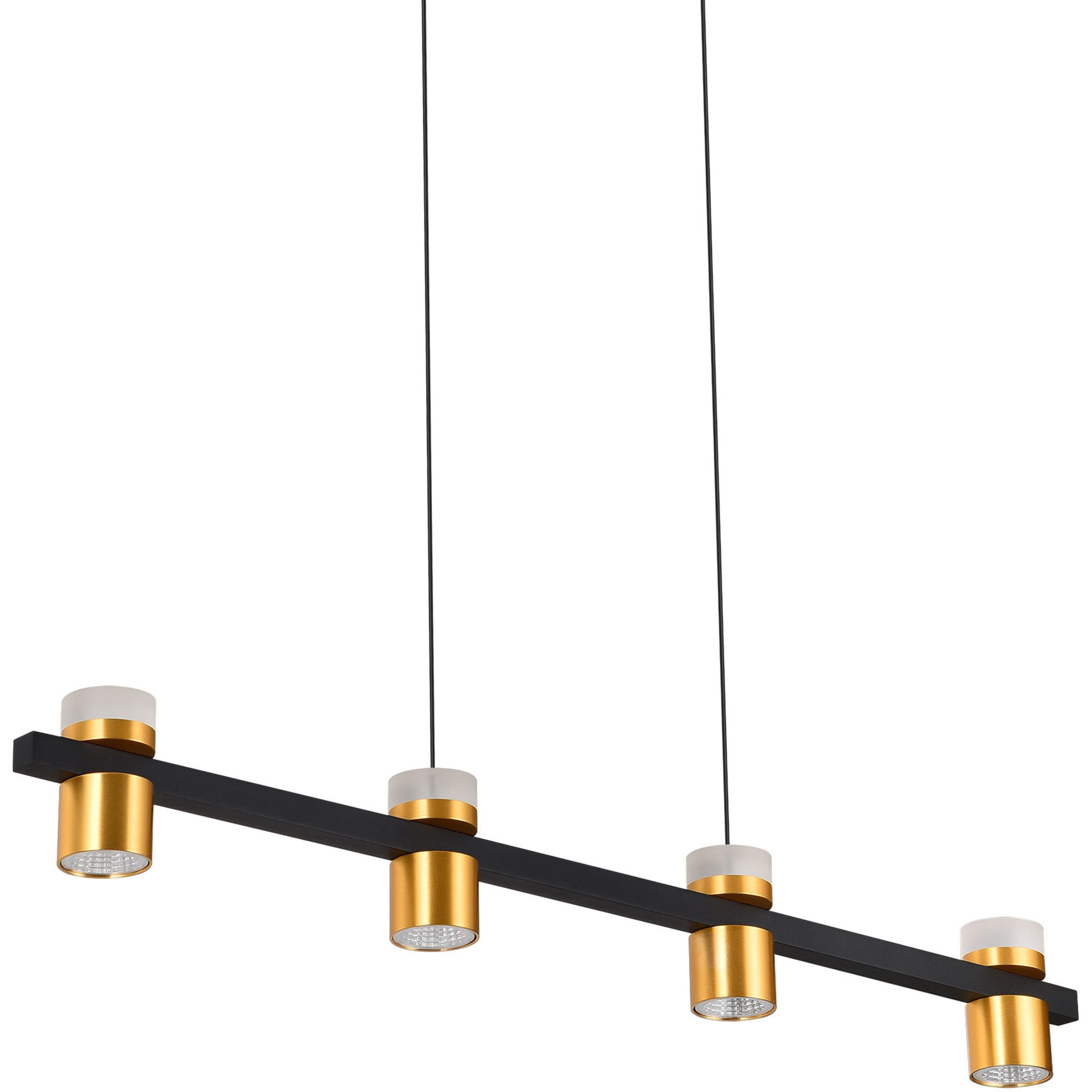 VONN Ferro Series Linear Chandelier Ceiling Light, Artisan Collection VMC34334BL - Open Box