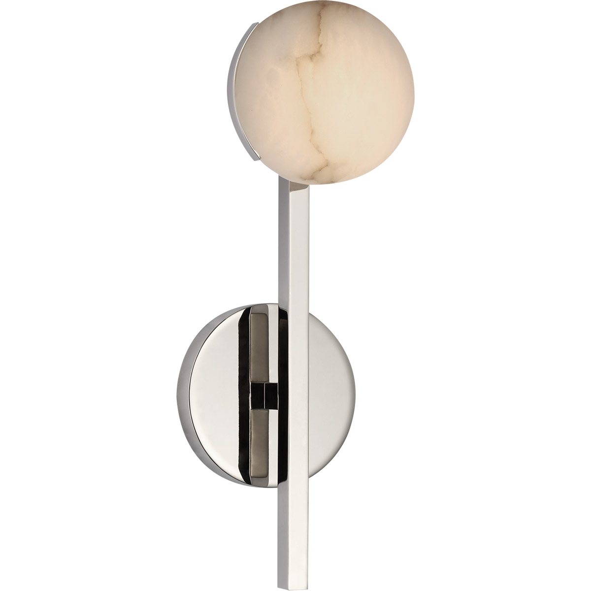 Kelly Wearstler Pedra LED 4.5 inch Polished Nickel Tail Sconce Wall Light, Petite