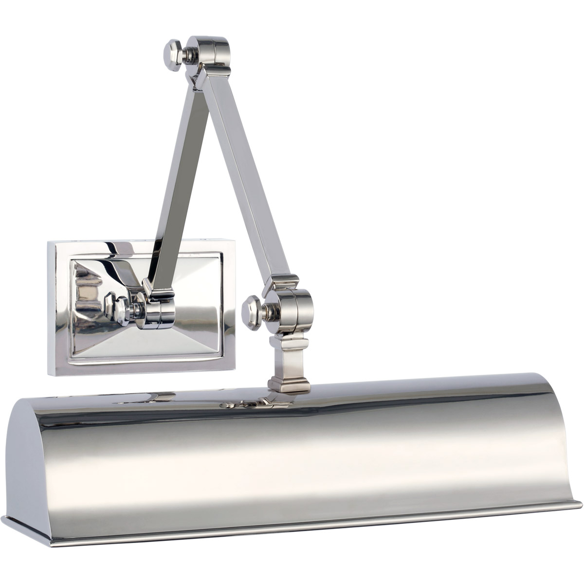 Alexa Hampton Jane 11 inch 4 watt Polished Nickel Double Library Light Wall Light