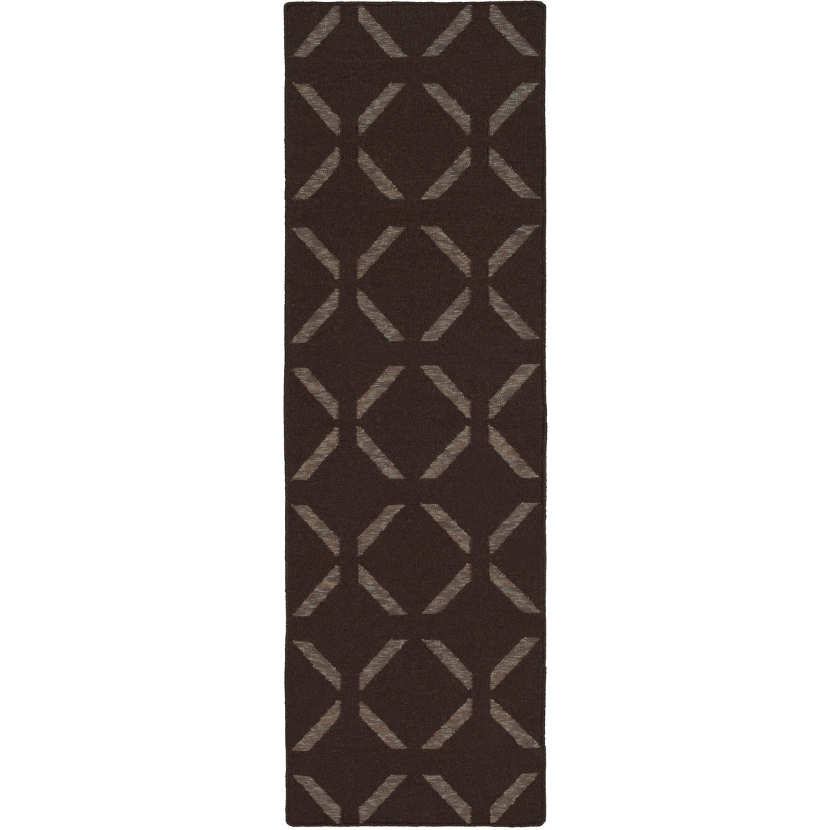 Stallman 96 X 30 inch Dark Brown, Seafoam Rug