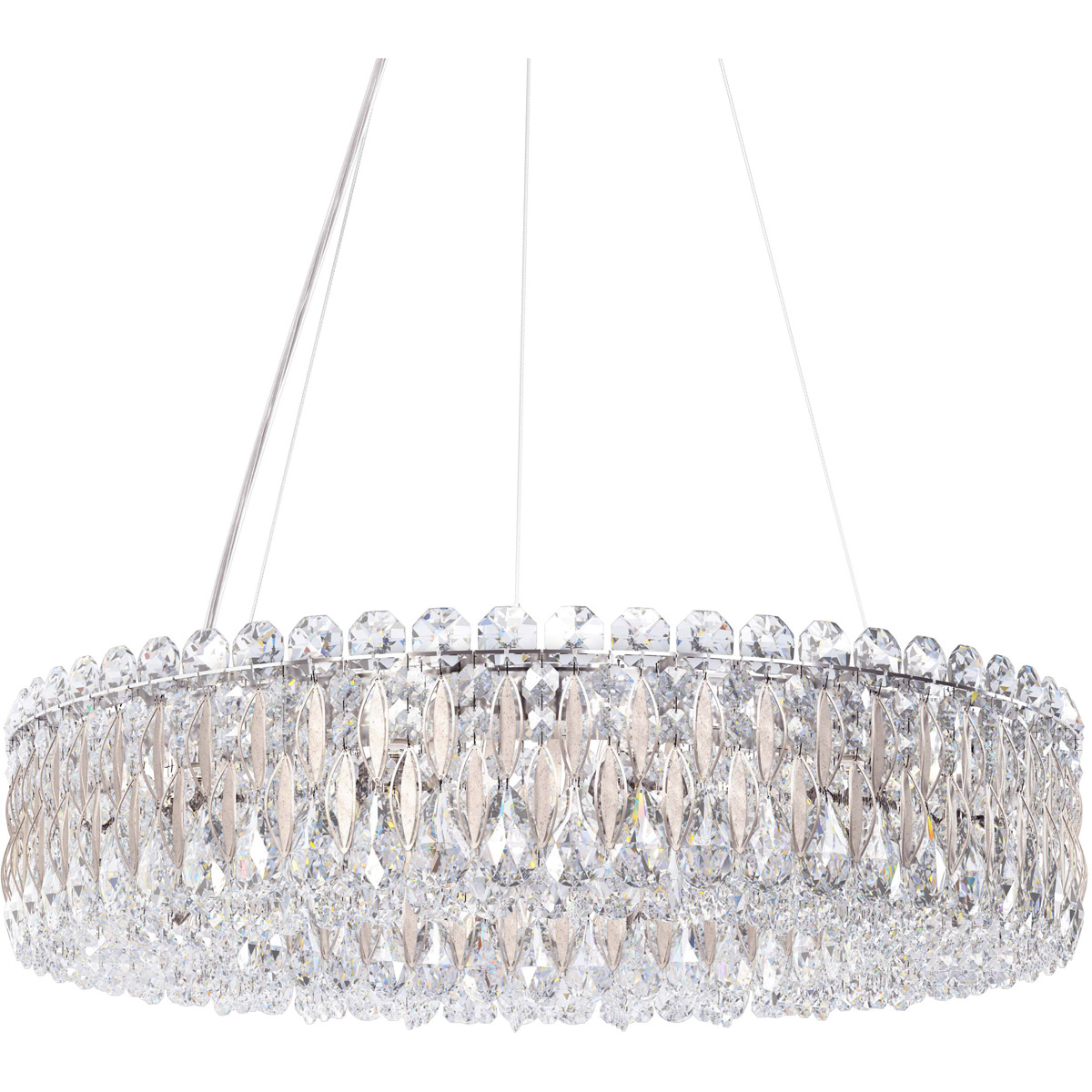 Sarella 12 Light 24 inch White Chandelier Ceiling Light
