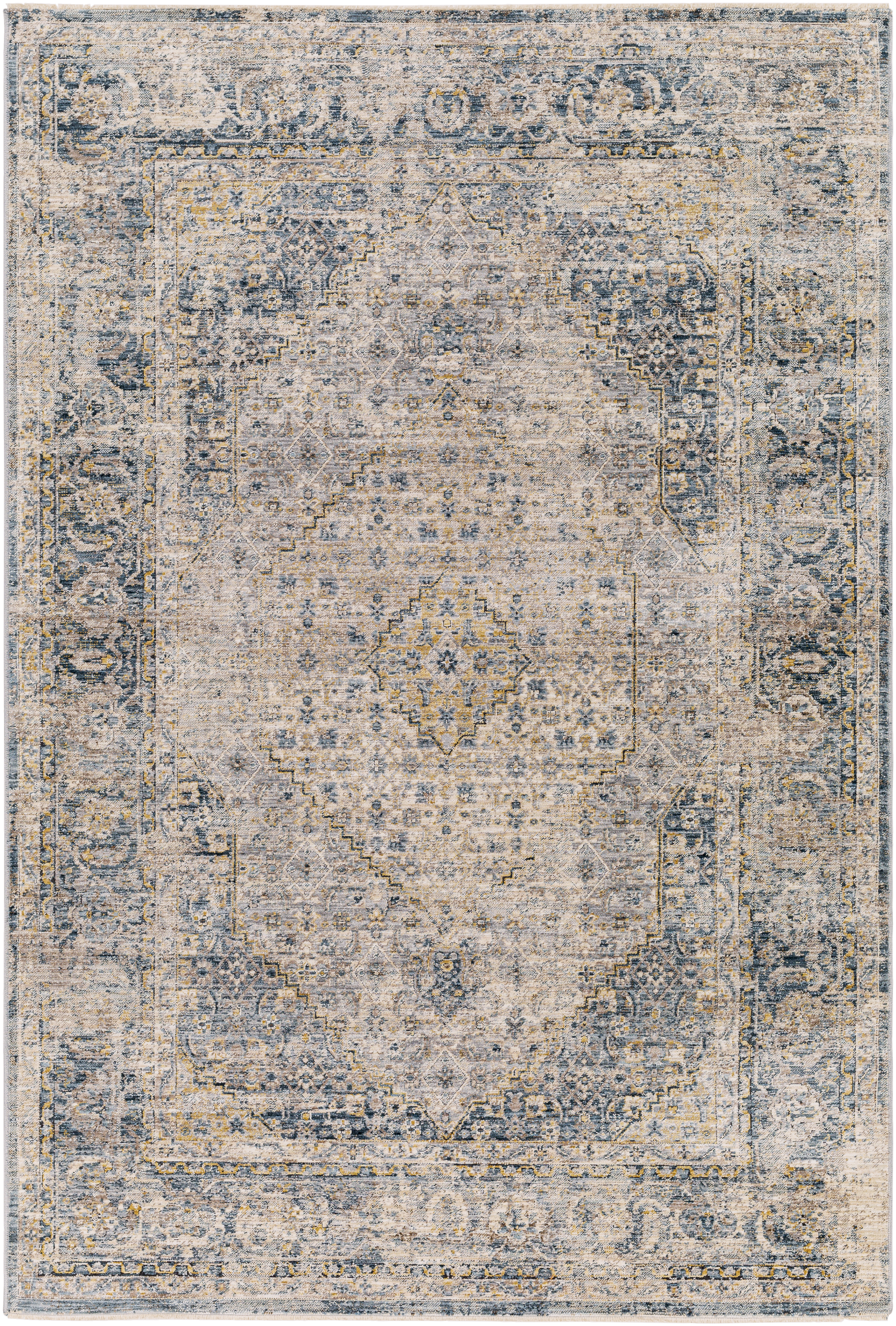 Aspendos 36 X 24 inch Denim Rug, Rectangle