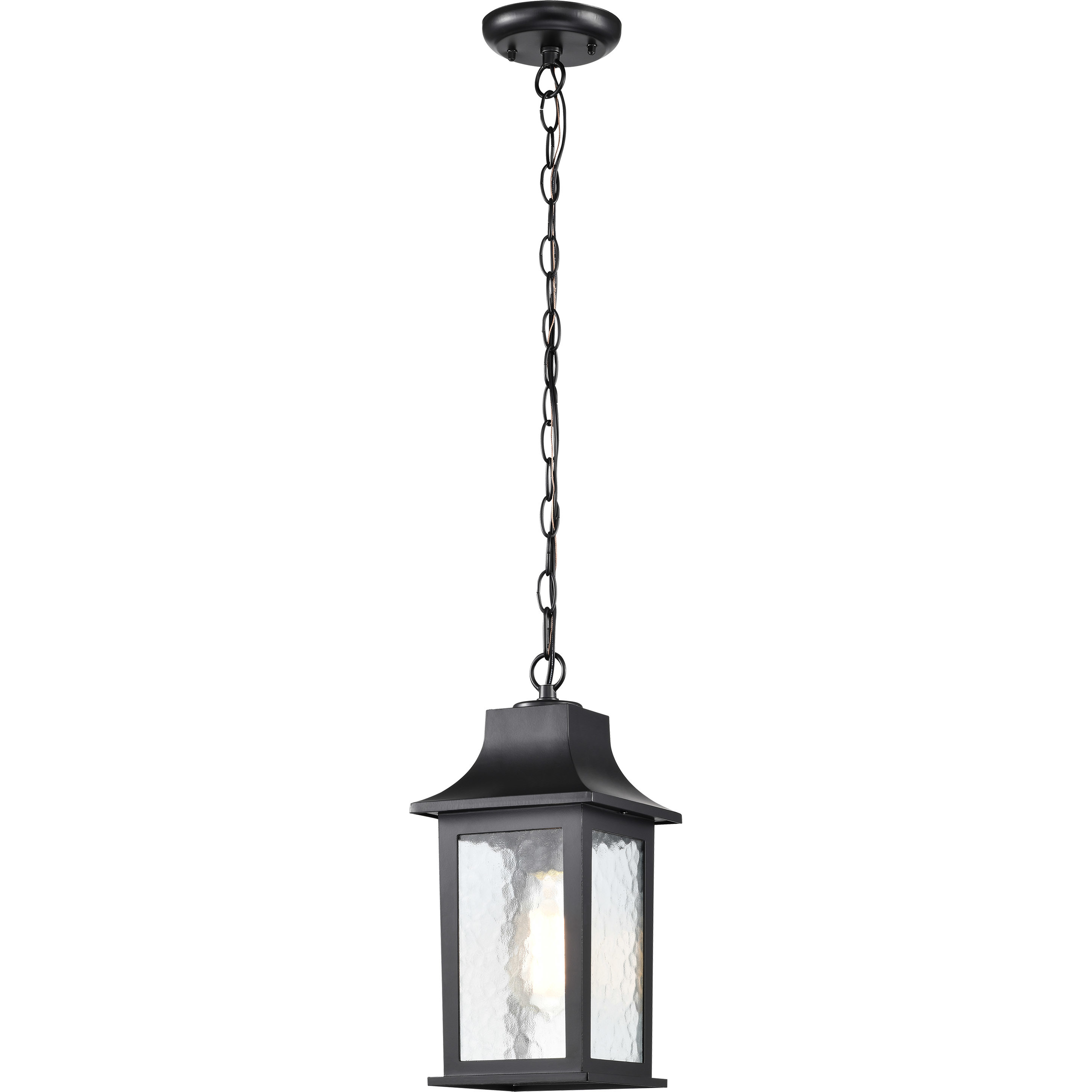 Stillwell 6.5 inch Matte Black Outdoor Hanging Lantern
