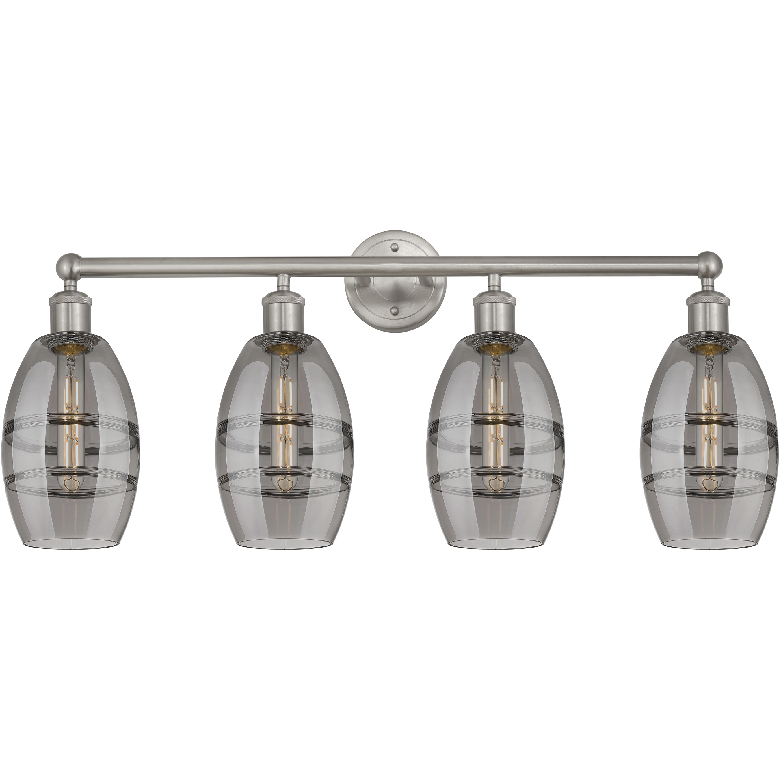 Edison Vaz 4 Light 32.88 inch Brushed Satin Nickel Bath Vanity Light Wall Light