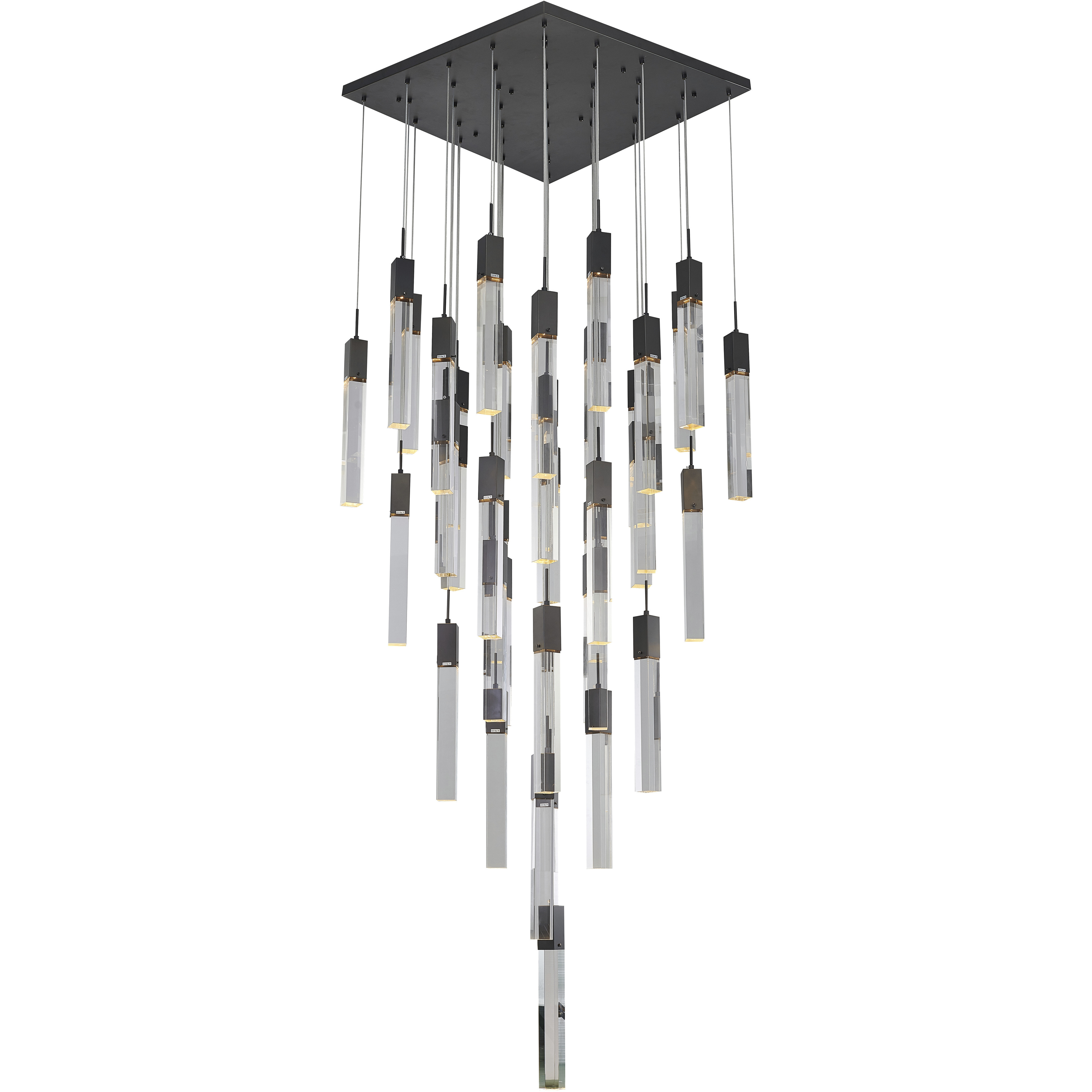 Canada 41 Light 35.43 inch Matte Black Chandelier Ceiling Light