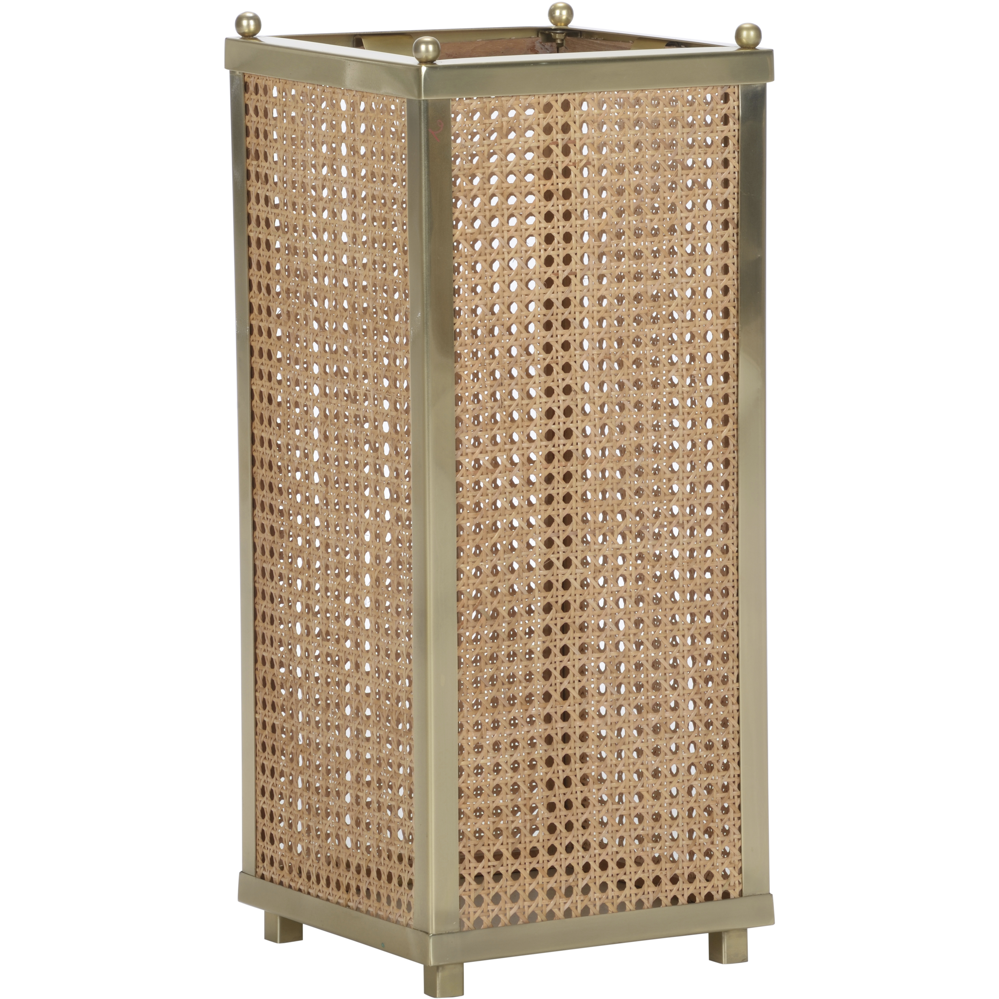 Meg Braff Antique Brass/Natural Umbrella Stand