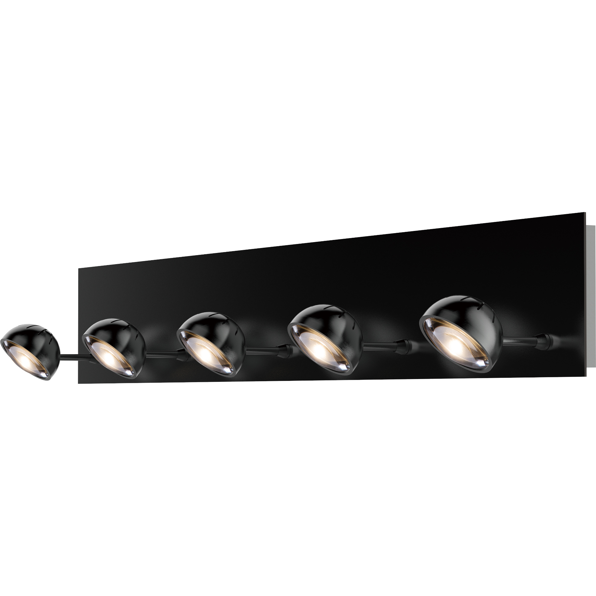 Horoscope 5 Light 35 inch Satin Dark Gray Vanity Light Wall Light