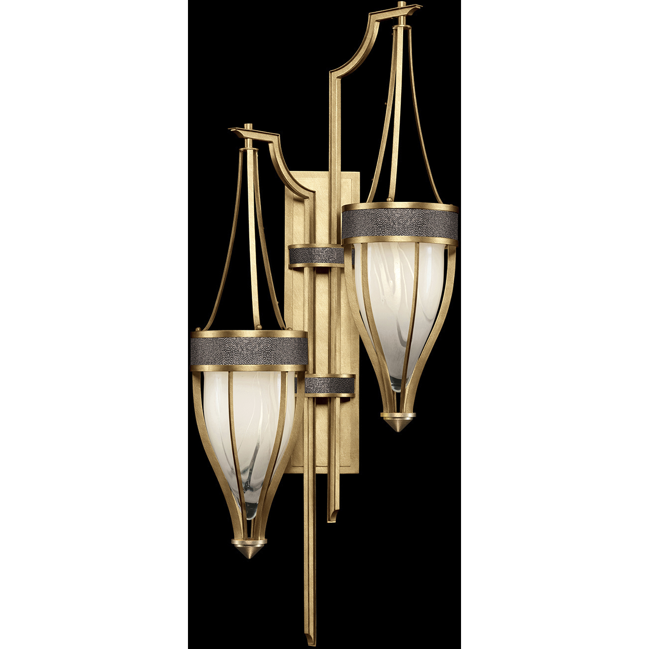 Mirage 2 Light 17.25 inch Gold Sconce Wall Light