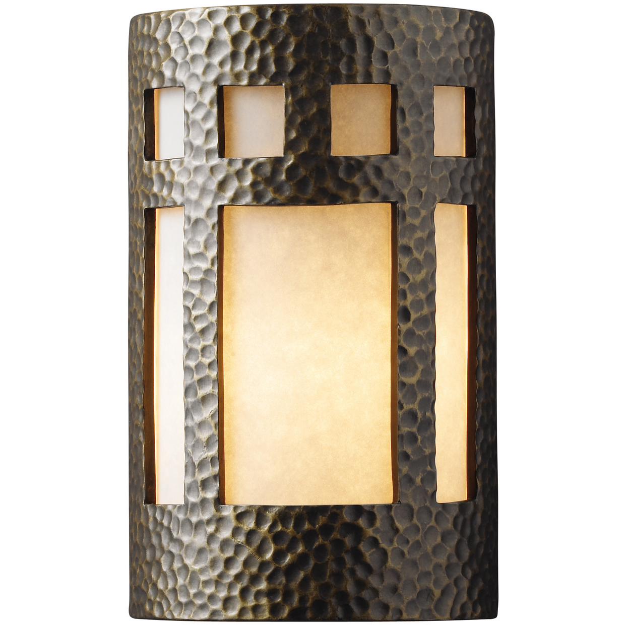 Ambiance LED 6 inch Verde Patina Wall Sconce Wall Light in 1000 Lm LED, White Styrene, Small