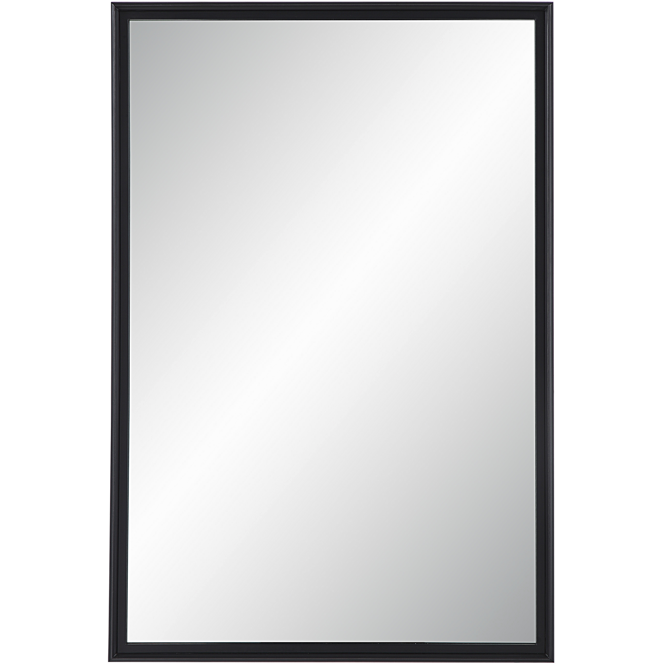 Lausanne 36 X 24 inch Matte Black Wall Mirror