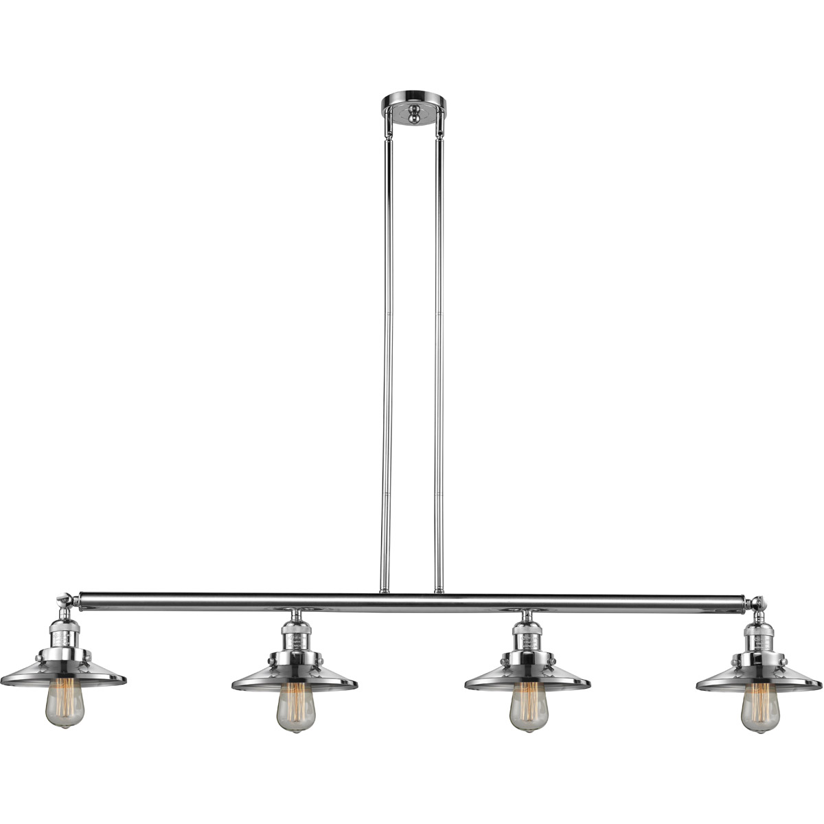 Franklin Restoration Railroad LED 52.63 inch Polished Chrome Island Light Ceiling Light, Franklin Restoration