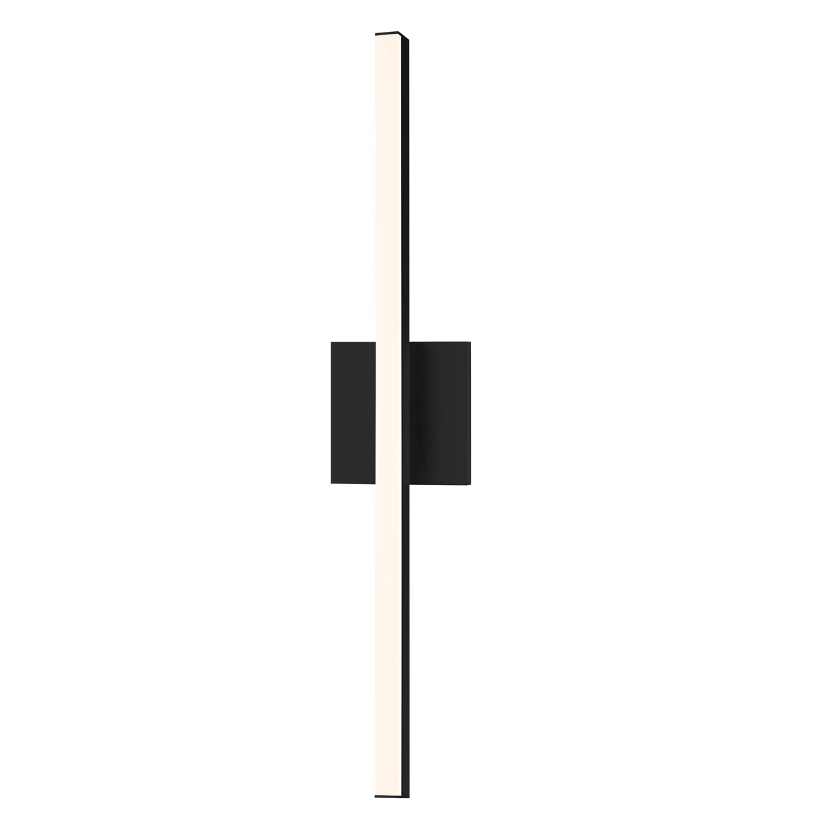 Stix LED 0.75 inch Satin Black Vanity Light Wall Light