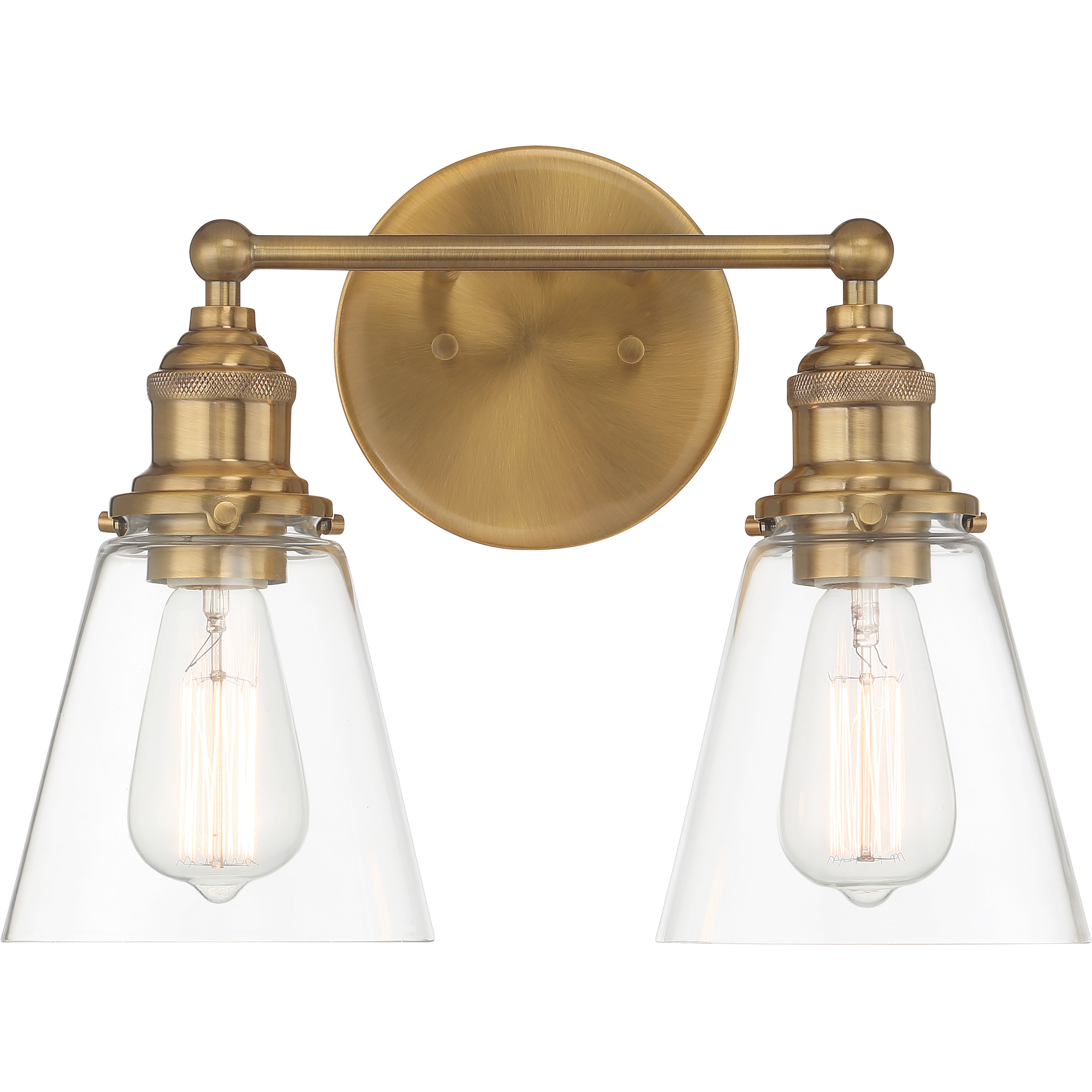 Barwell 2 Light 15 inch Oxidized Aged Brass Bath Vanity Light Wall Light