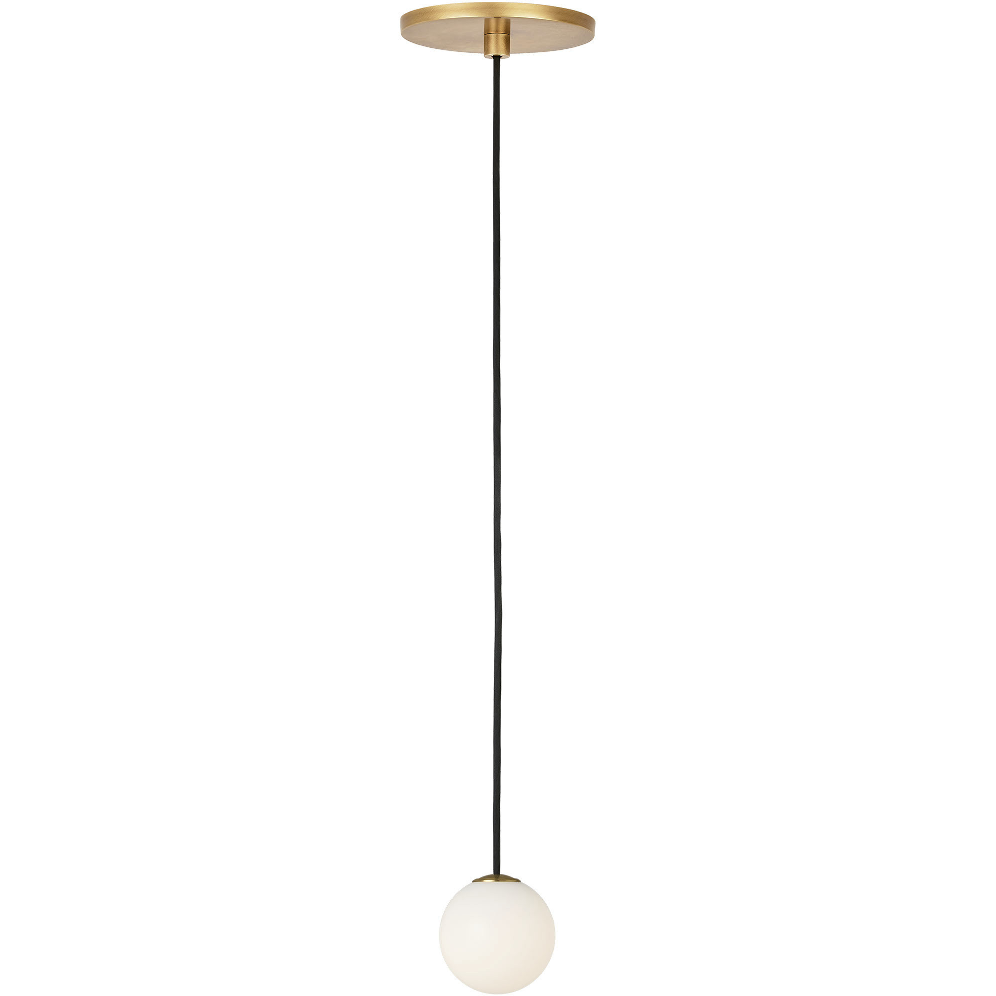 Sean Lavin Orbet LED 3 inch Hand Rubbed Antique Brass Pendant Ceiling Light