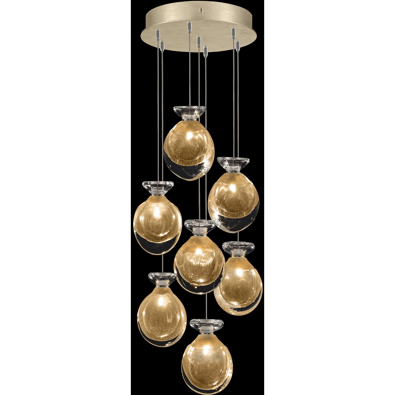 Essence 7 Light 13.5 inch Gold Pendant Ceiling Light