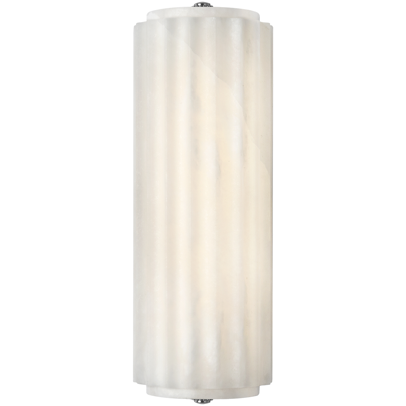 Chapman & Myers Madden LED 4.25 inch Alabaster and Polished Nickel ADA Fluted Linear Sconce Wall Light