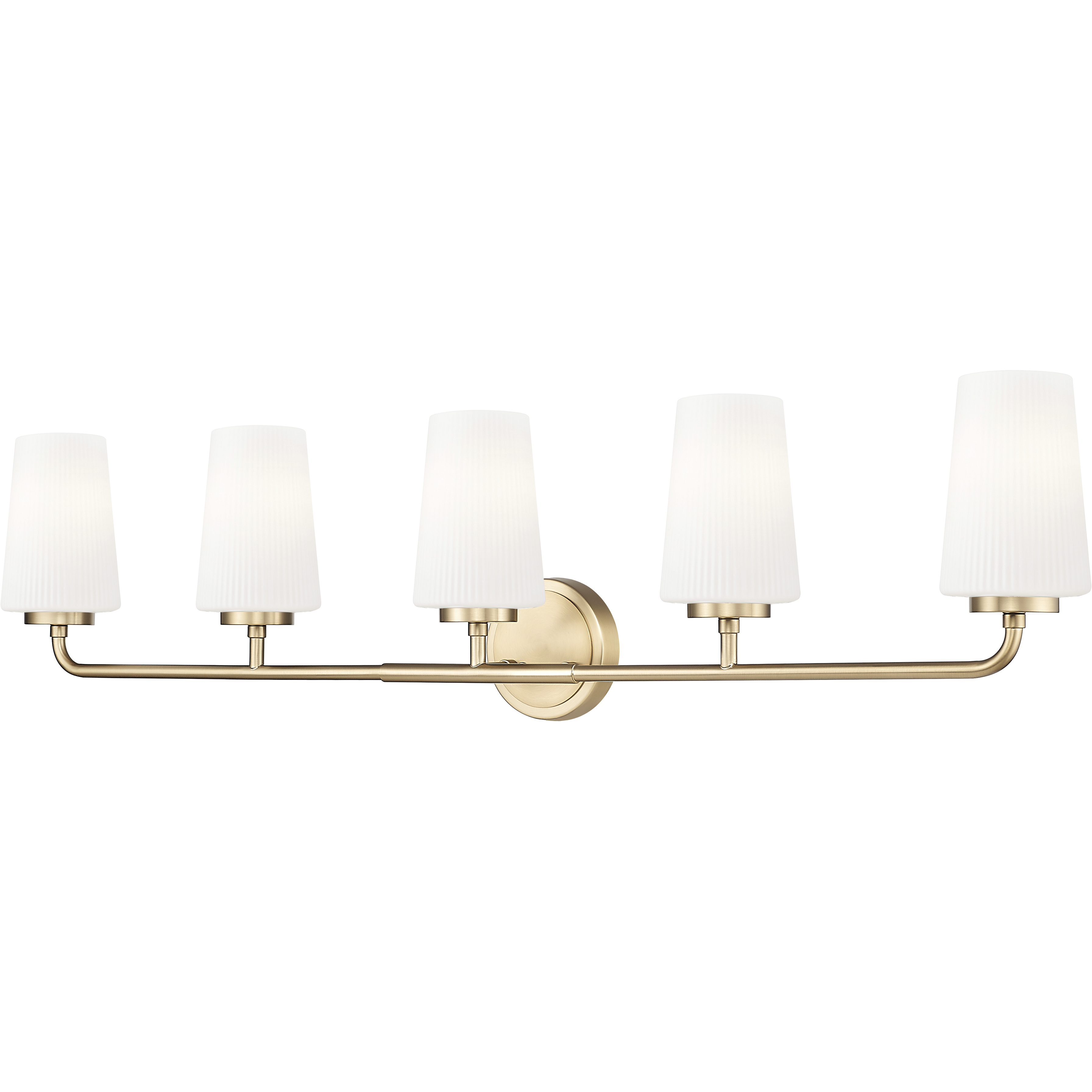 Montford 5 Light 40 inch Modern Gold Bath Vanity Light Wall Light