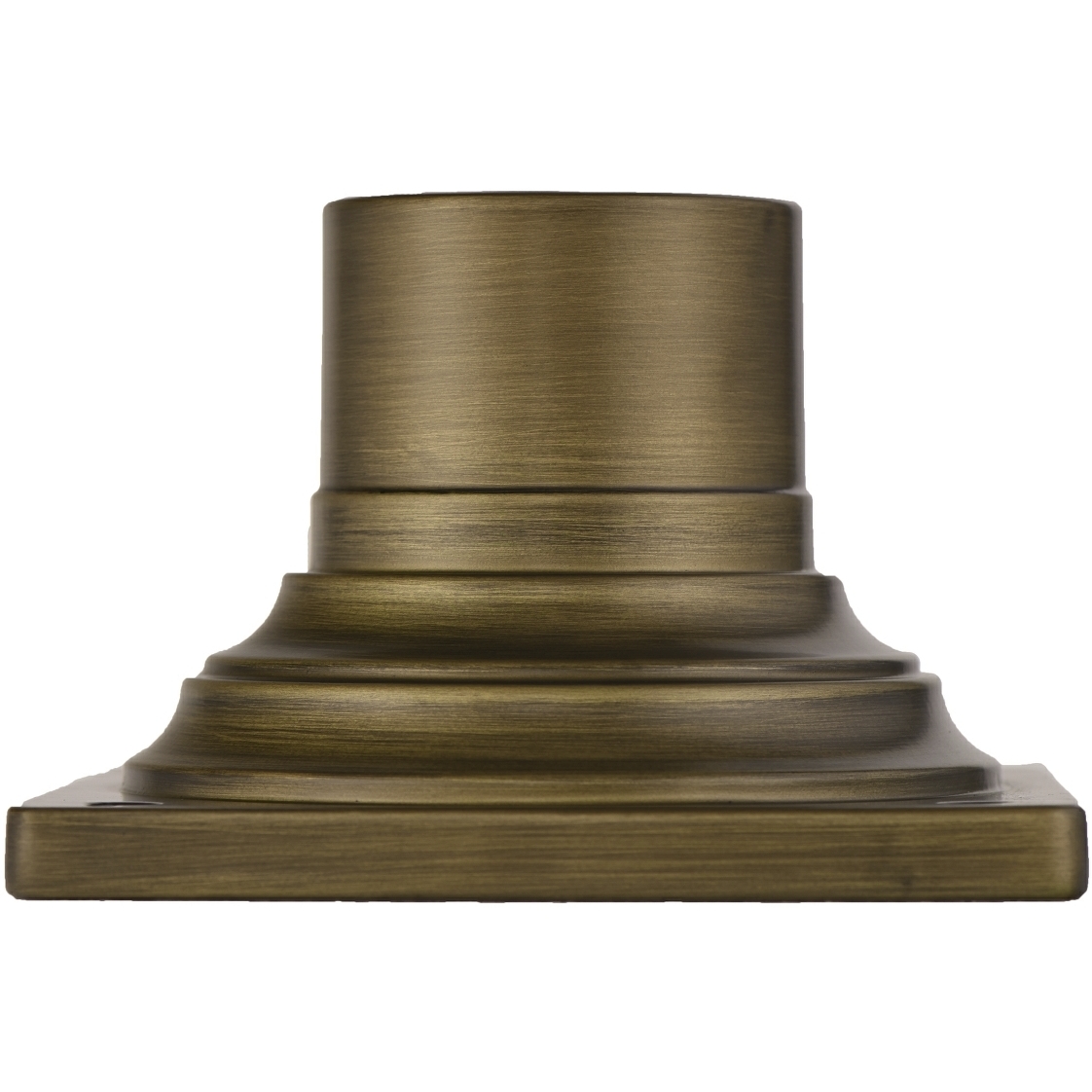 Outdoor 6 inch Tarnished Silver Outdoor Post Mount
