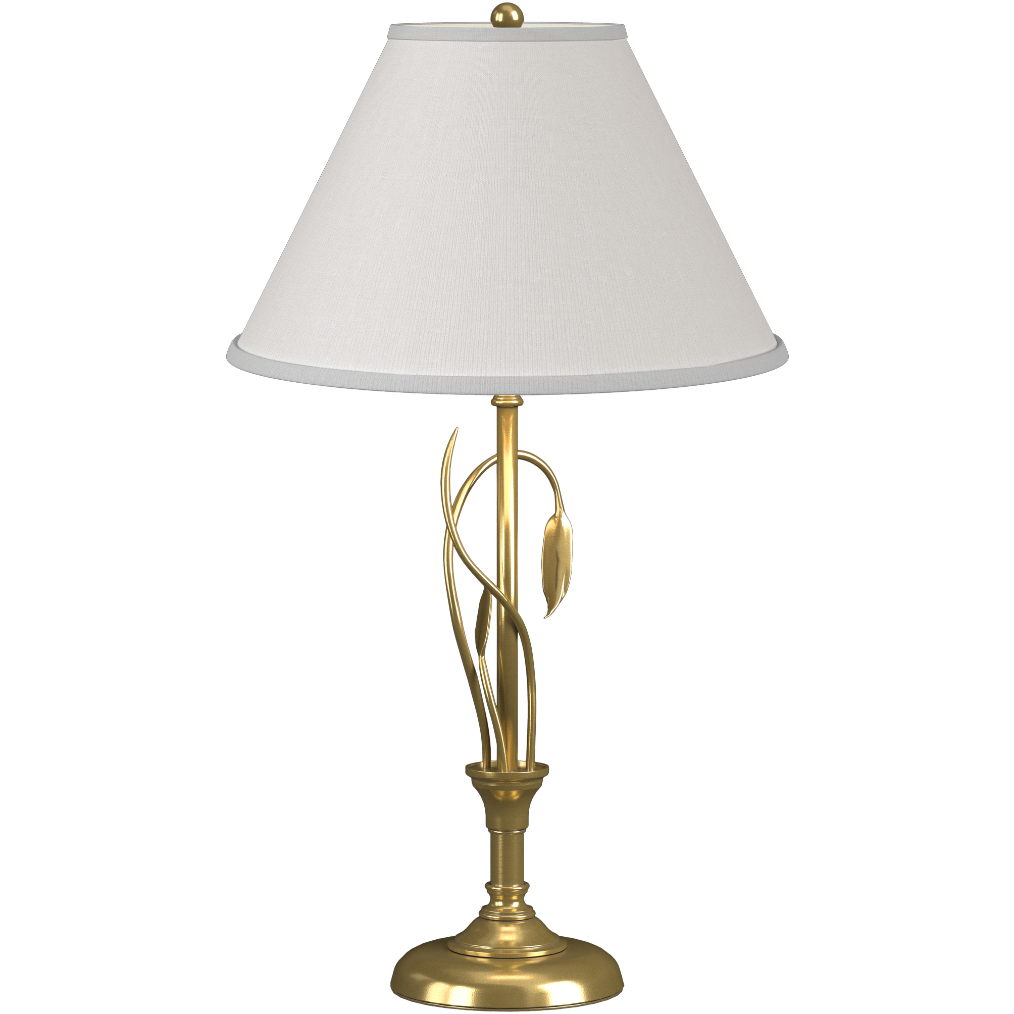Forged Leaves and Vase 26.4 inch 150 watt Modern Brass Table Lamp Portable Light in Natural Anna