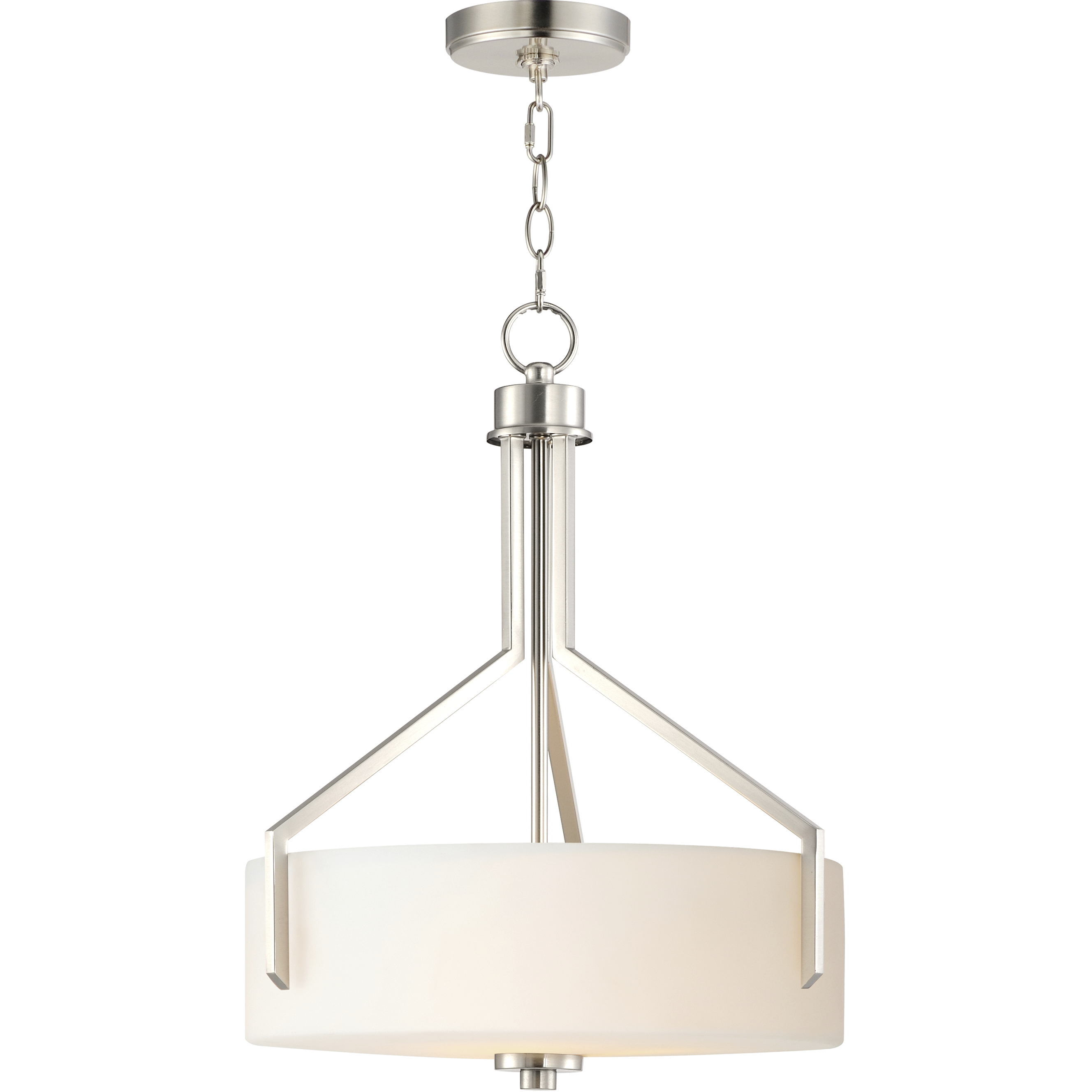Dart 3 Light 16.75 inch Satin Nickel Entry Foyer Pendant Ceiling Light