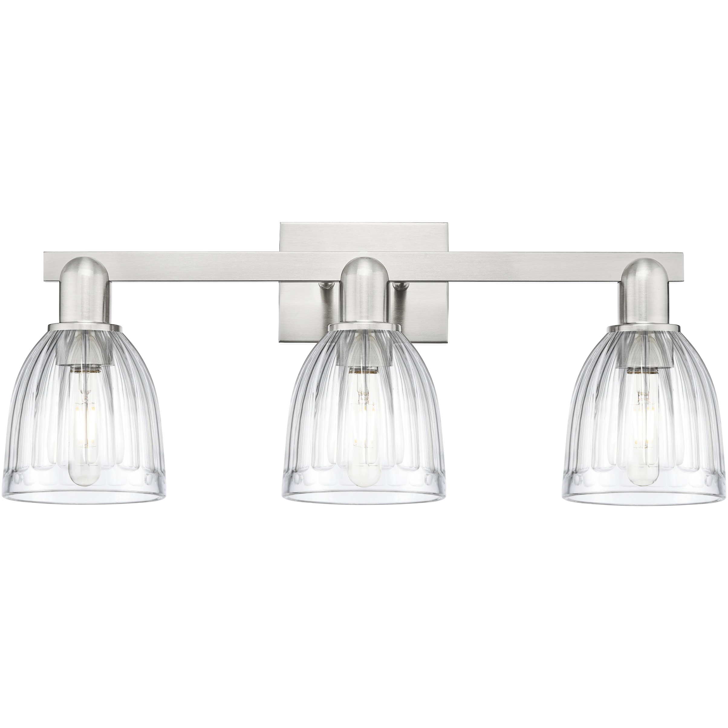 Arcadia Brookfield 3 Light 25 inch Brushed Satin Nickel Bath Vanity Light Wall Light