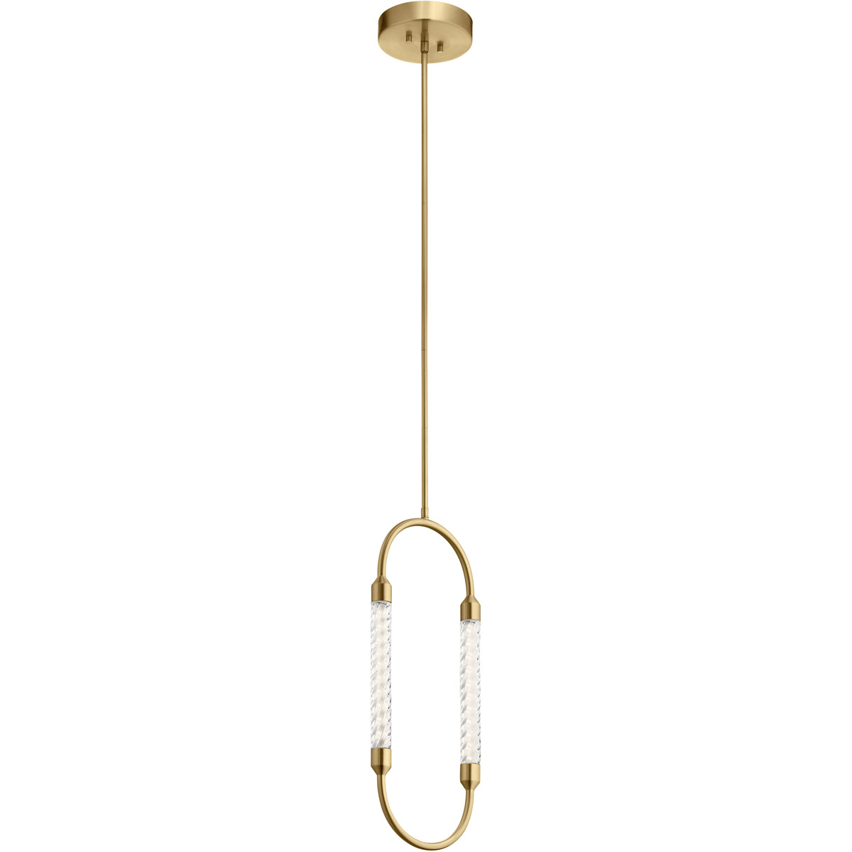 Delsey LED 2 inch Champagne Gold Mini Pendant Ceiling Light 