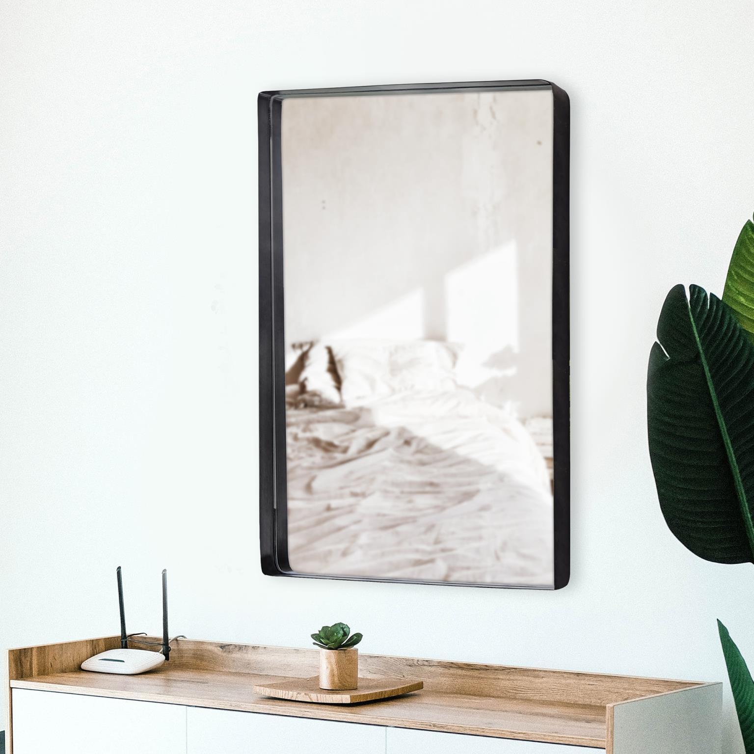 Steele 40 X 30 inch Black Mirror