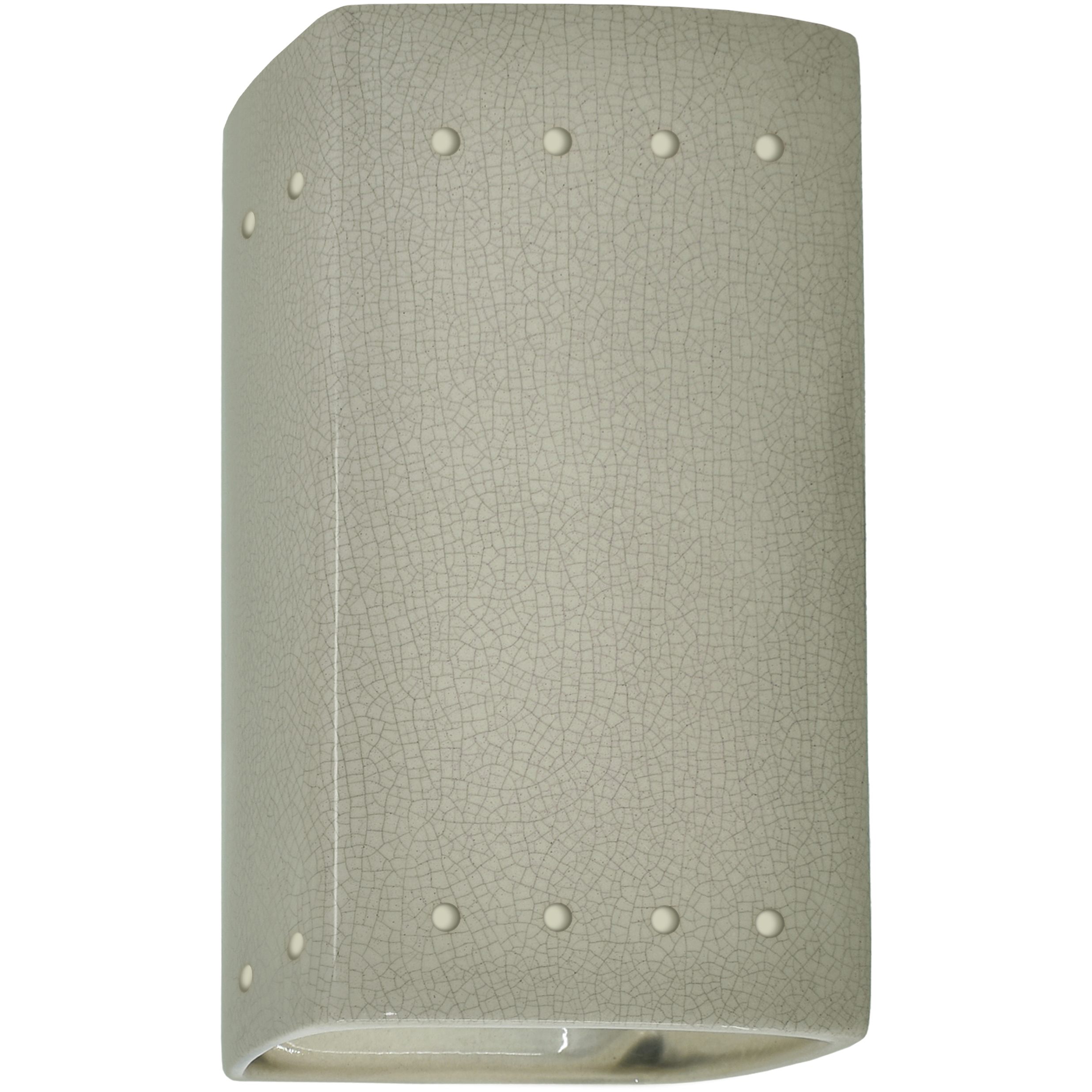 Ambiance LED 5.25 inch Celadon Green Crackle Wall Sconce Wall Light