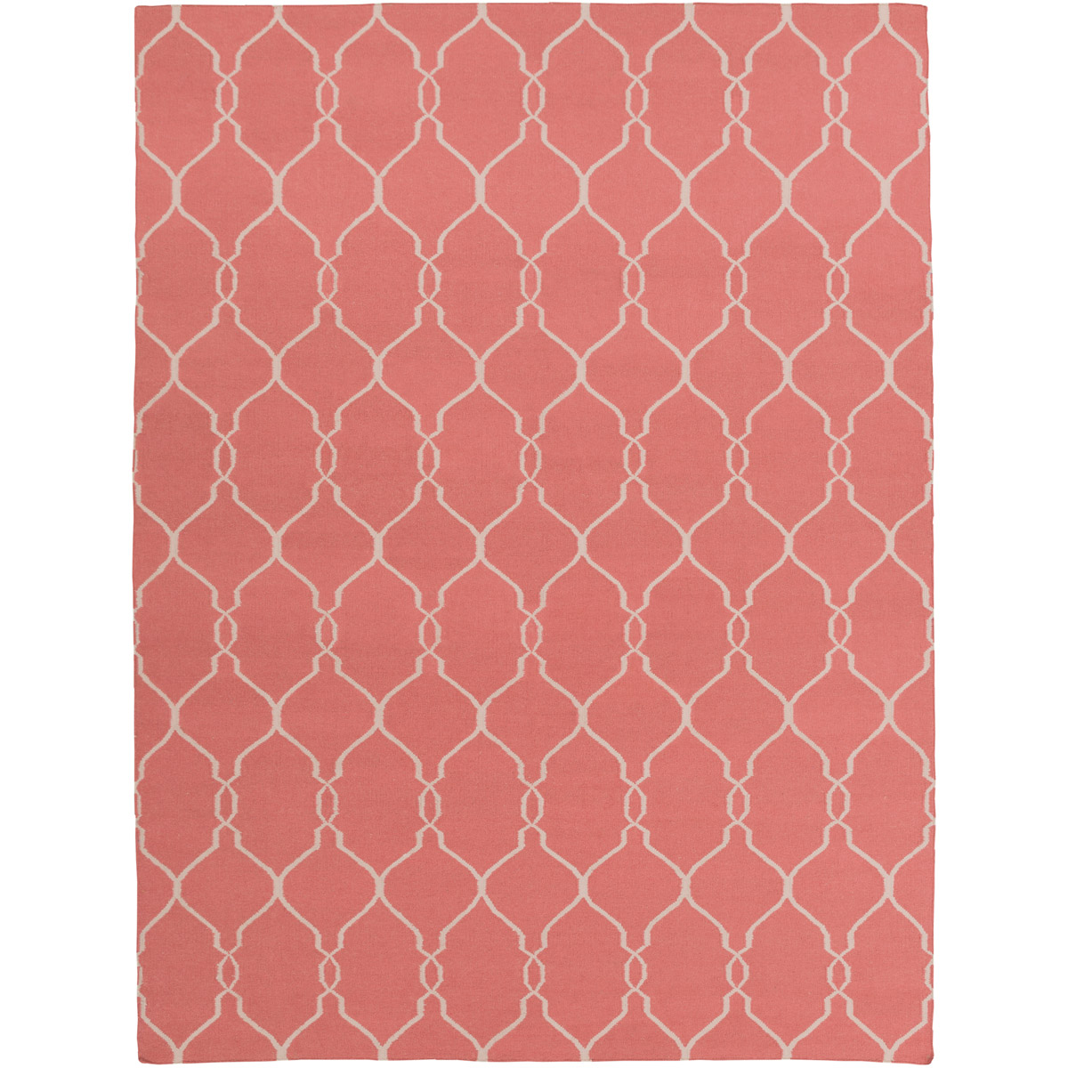 Fallon 132 X 96 inch Rose, Ivory Rug