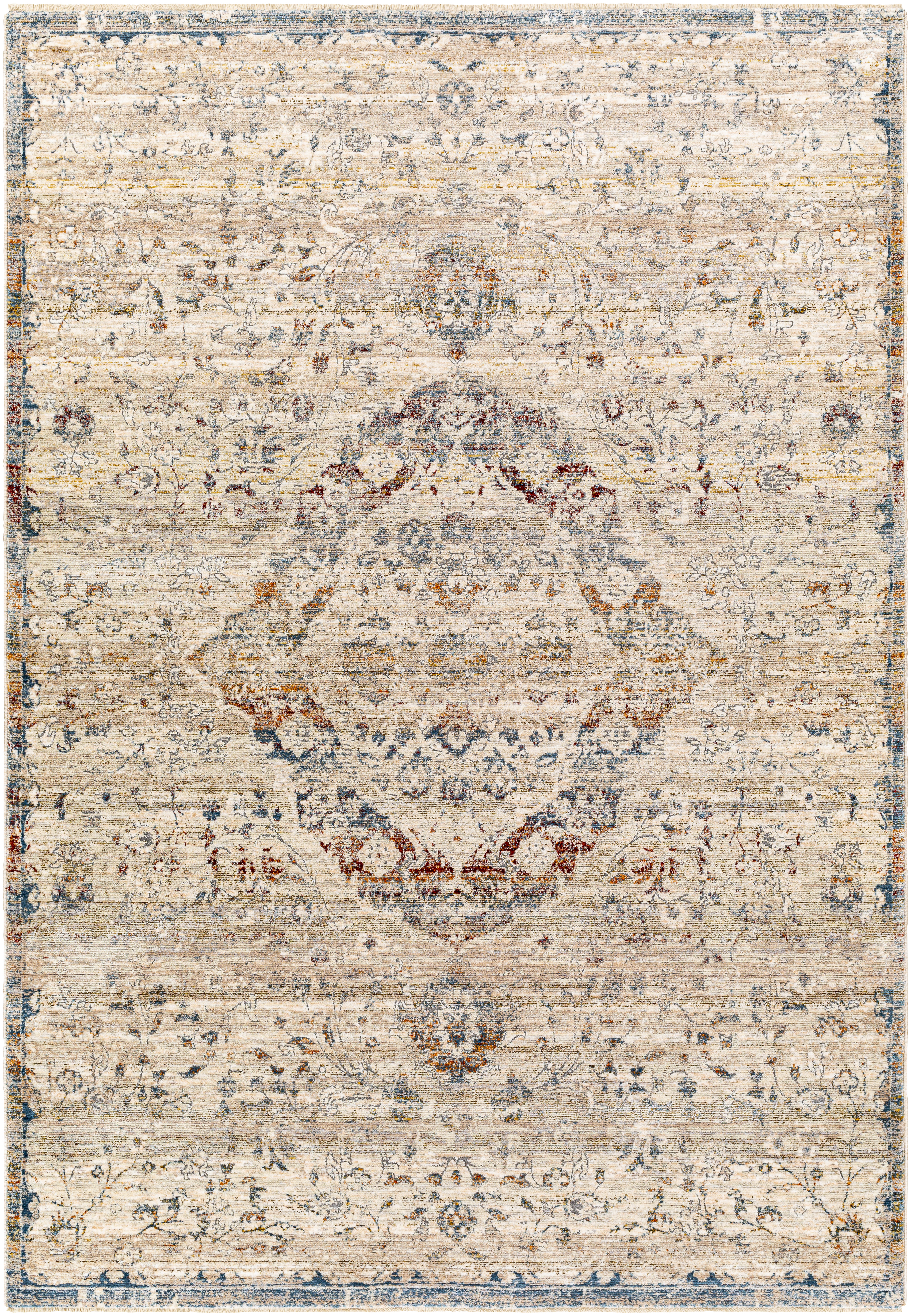 Arya 98 X 60 inch Taupe Rug, Rectangle