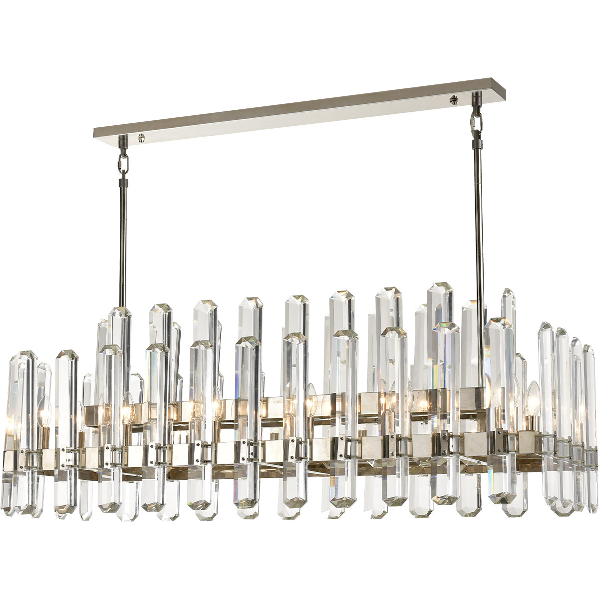Clarion 28 Light 18 inch Polished Nickel Chandelier Ceiling Light