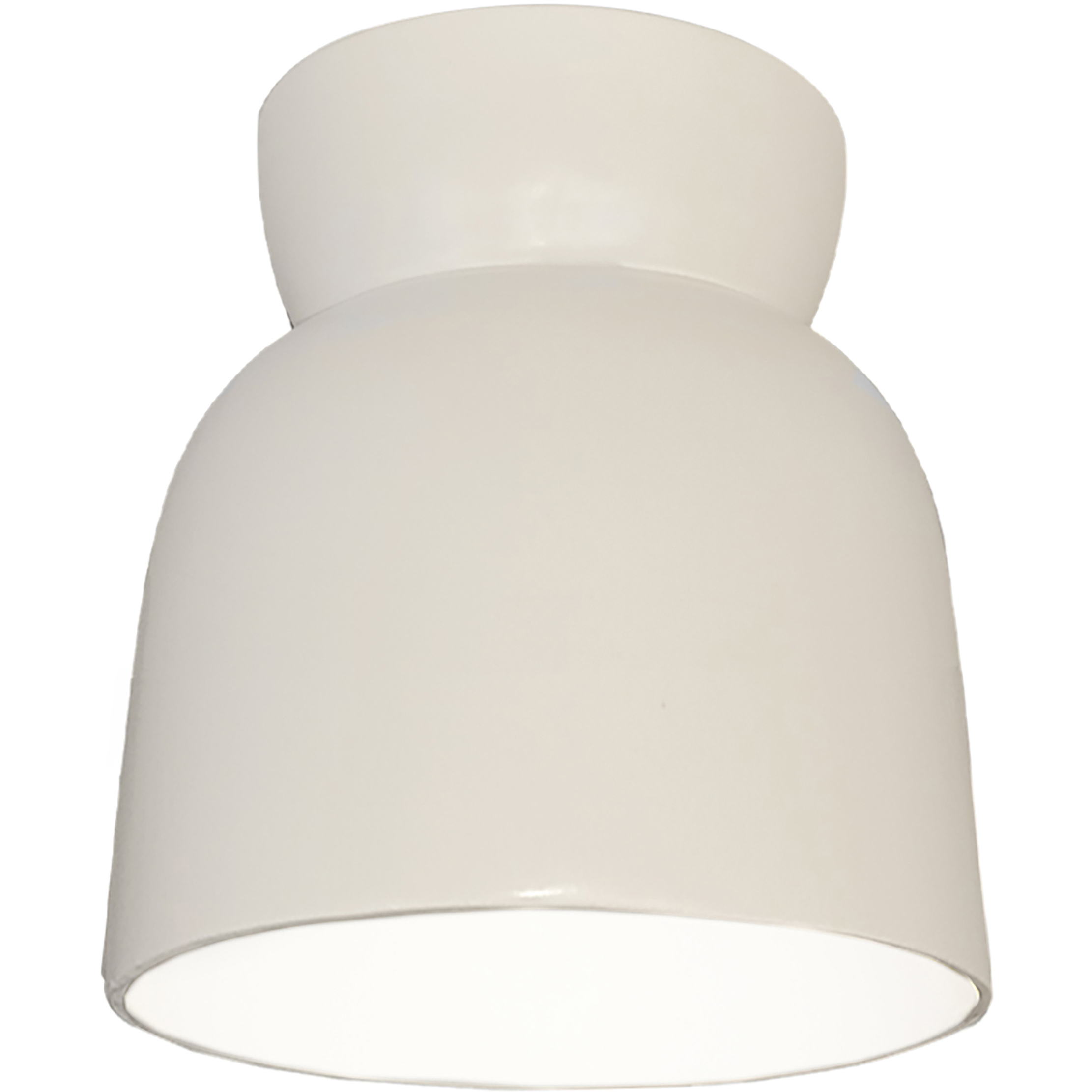 Radiance Collection 1 Light 7.5 inch Matte White Outdoor Flush Mount