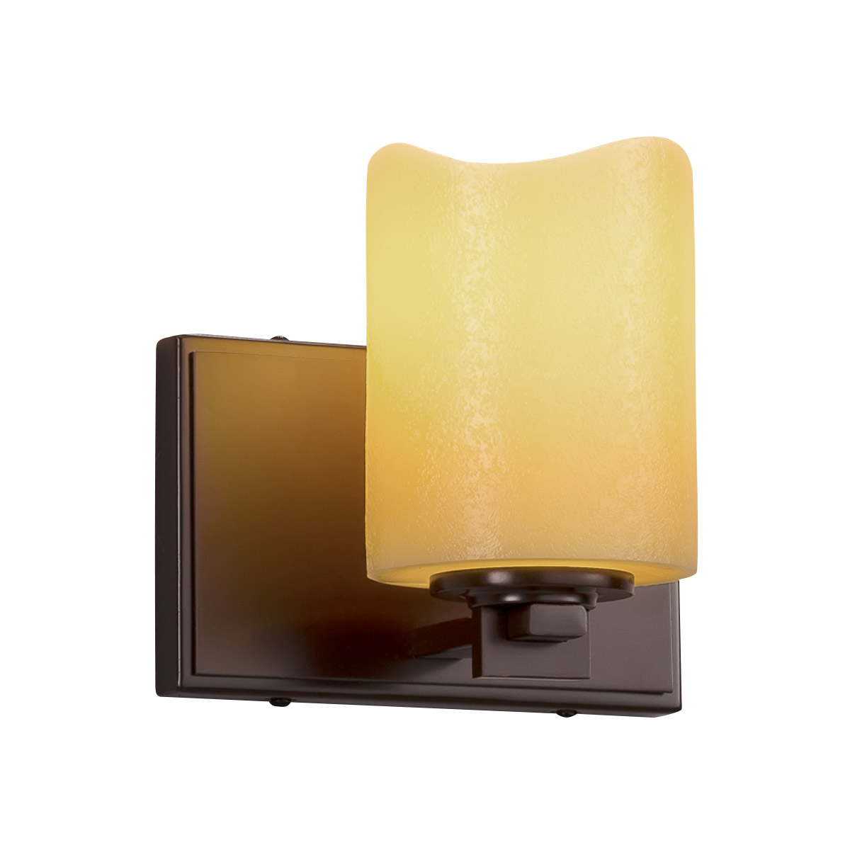 Candlearia LED 7 inch Brushed Nickel Wall Sconce Wall Light in 700 Lm LED, Amber (CandleAria), Cylinder with Melted Rim