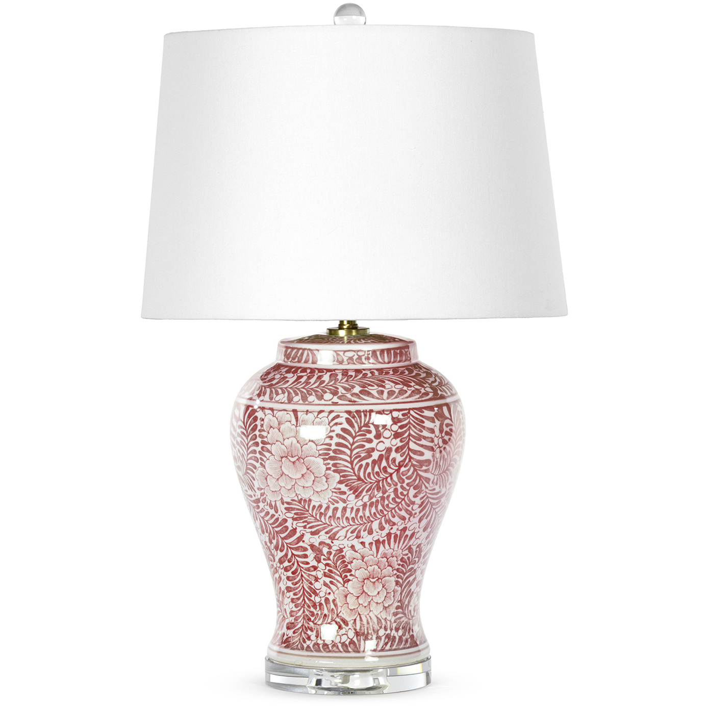 Faye 25 inch 150 watt Red Table Lamp Portable Light