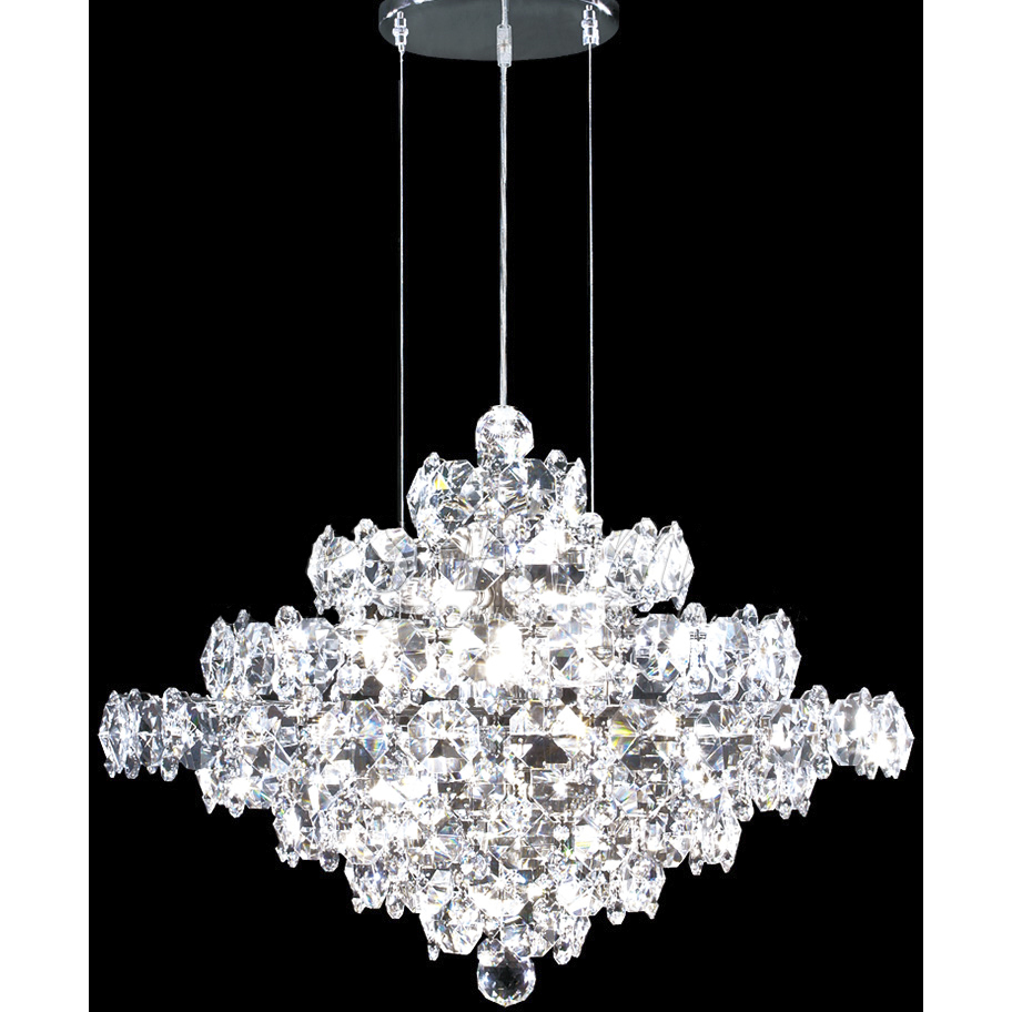 Continental Fashion 37 Light 34 inch Silver Chandelier Ceiling Light