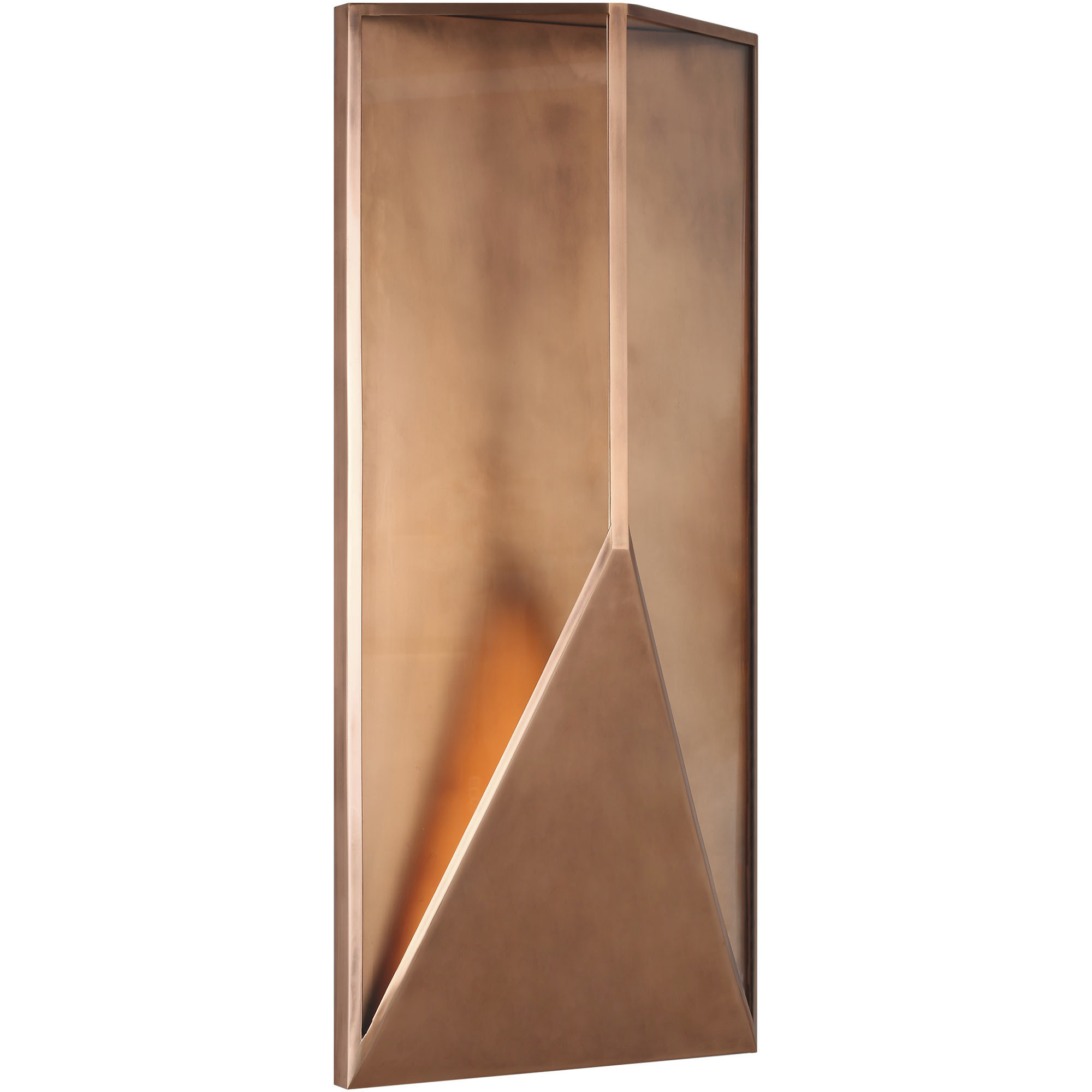 Kelly by Kelly Wearstler Punto LED 30 inch Natural Copper Outdoor Wall Lantern